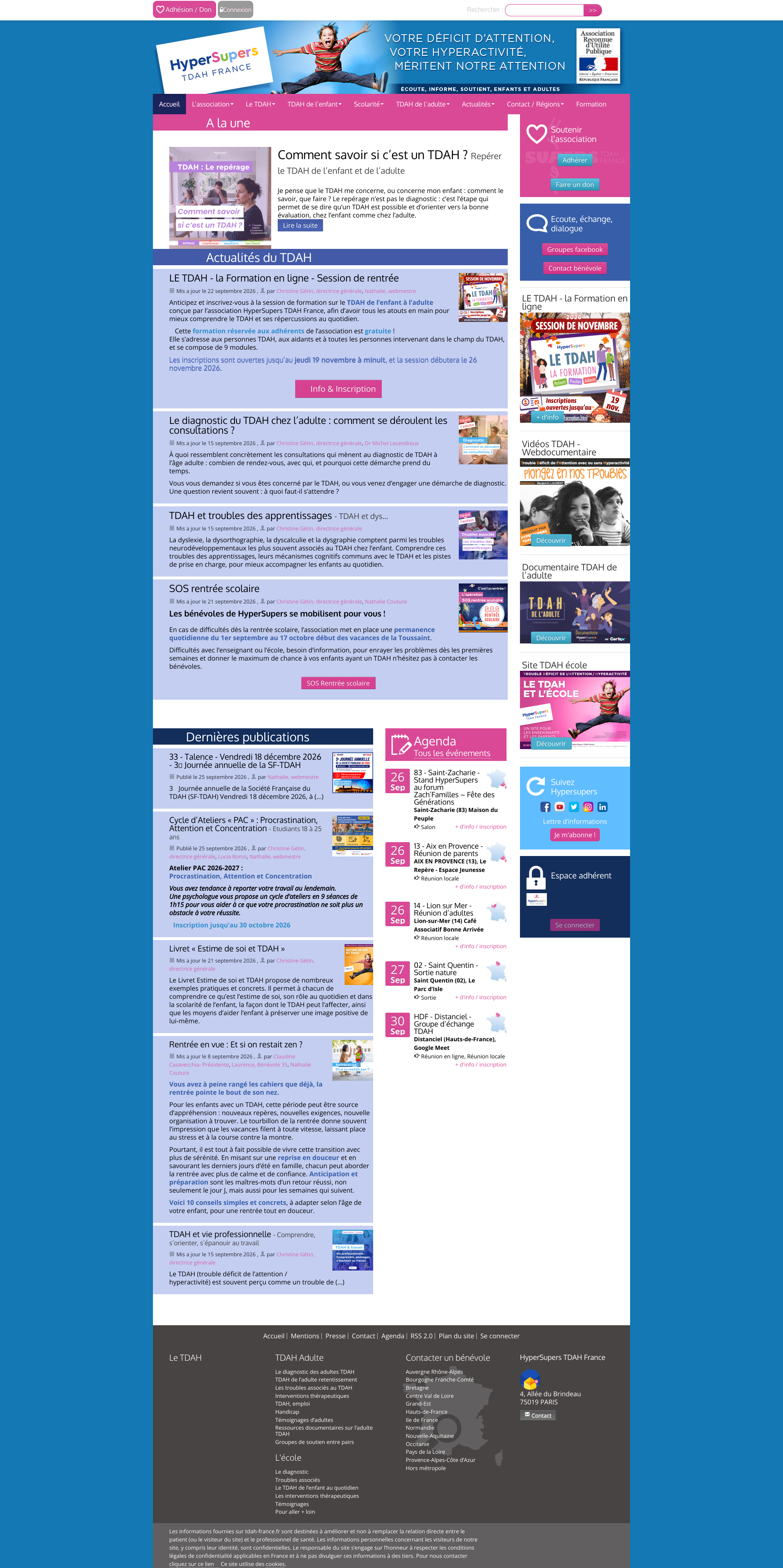 Aperçu du site