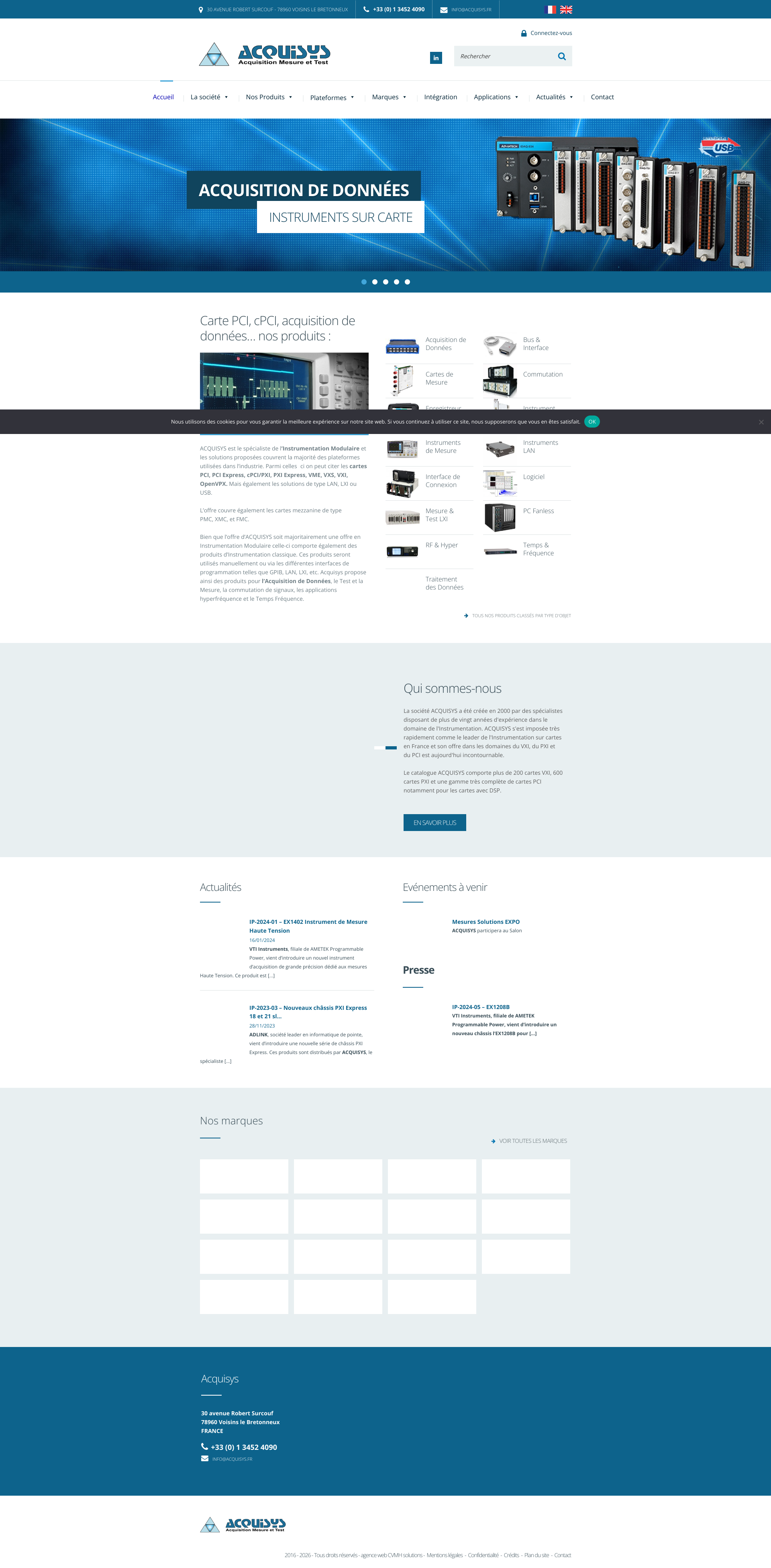 Aperçu du site