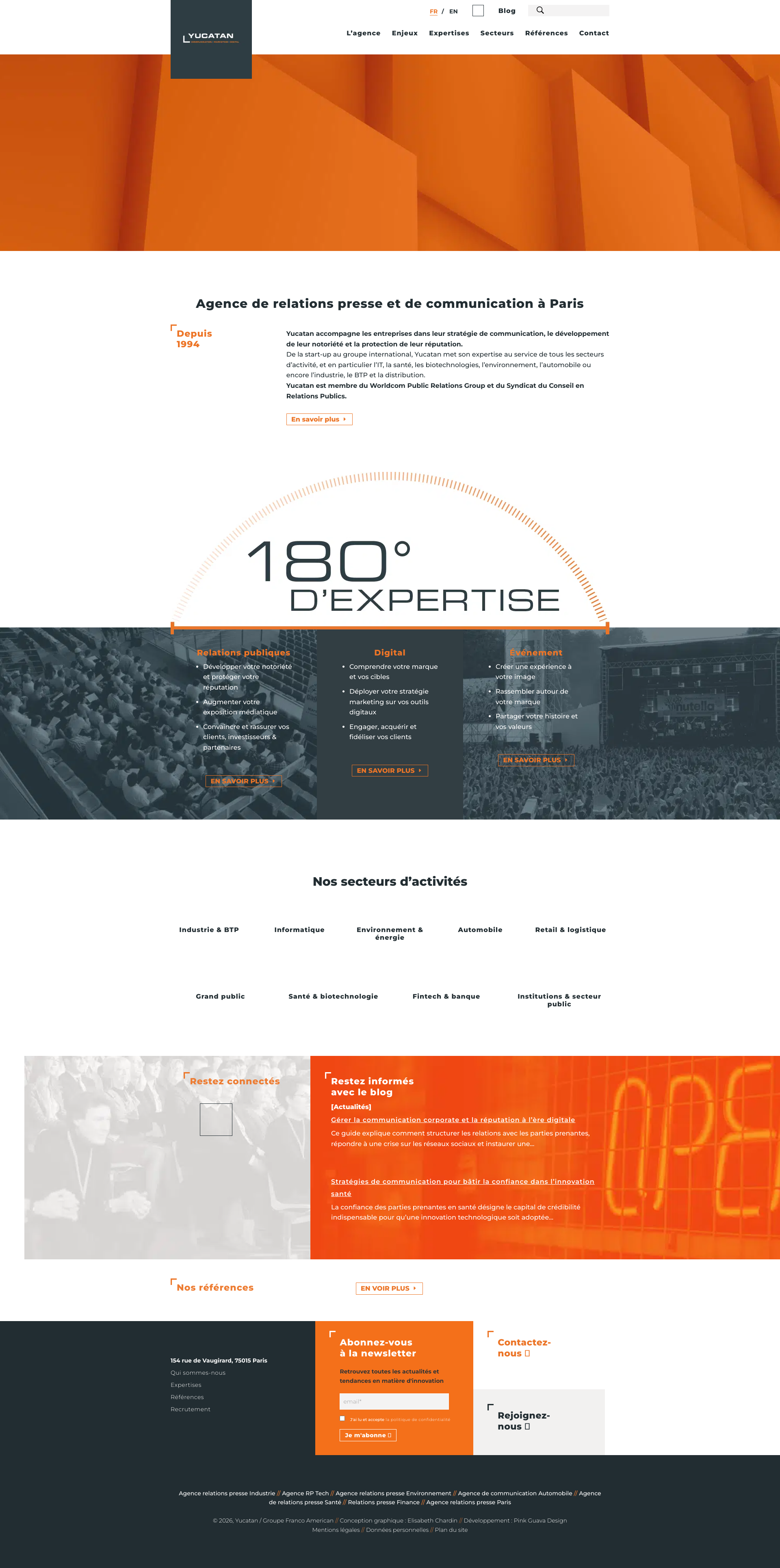 Aperçu du site