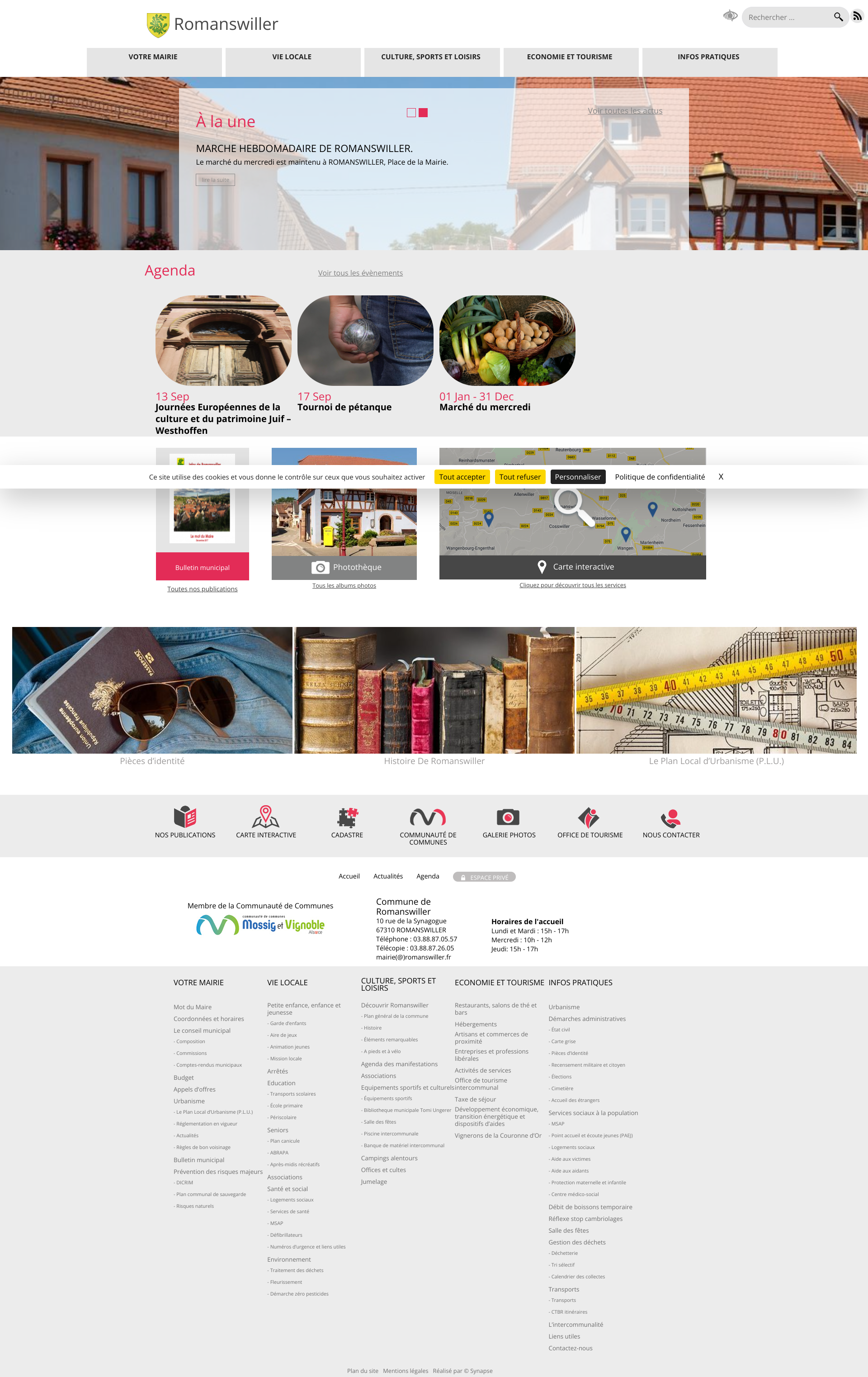 Aperçu du site