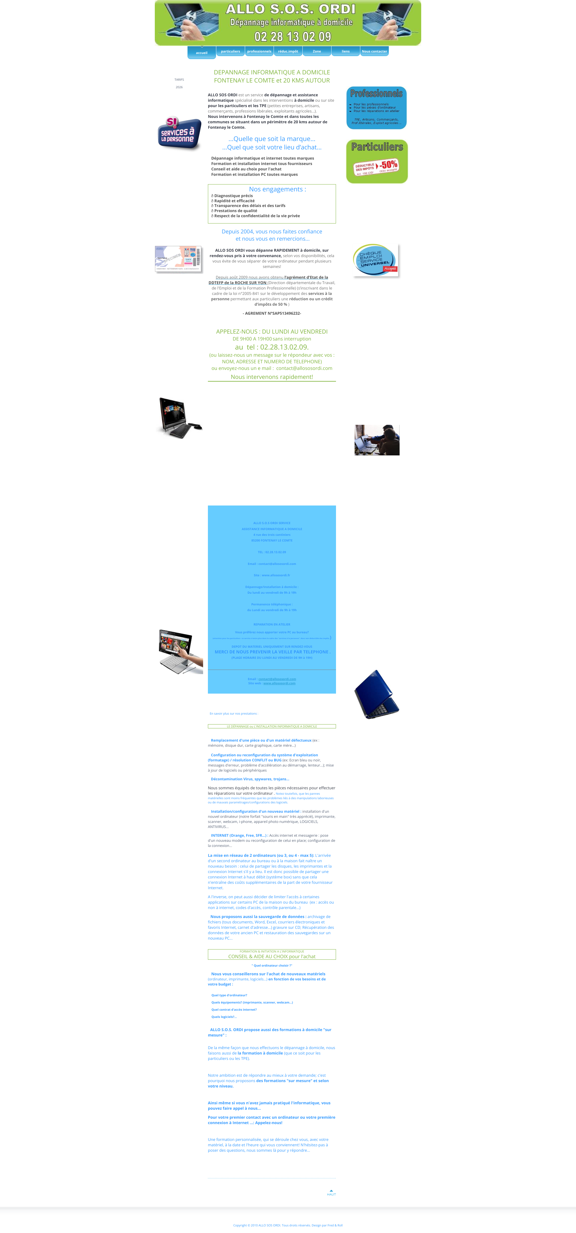 Aperçu du site