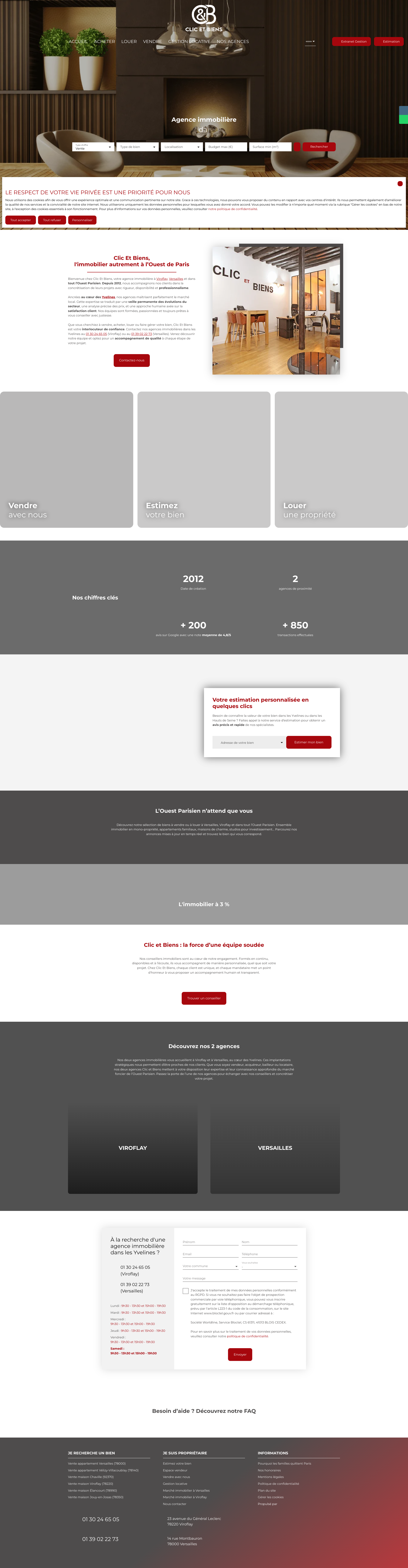 Aperçu du site