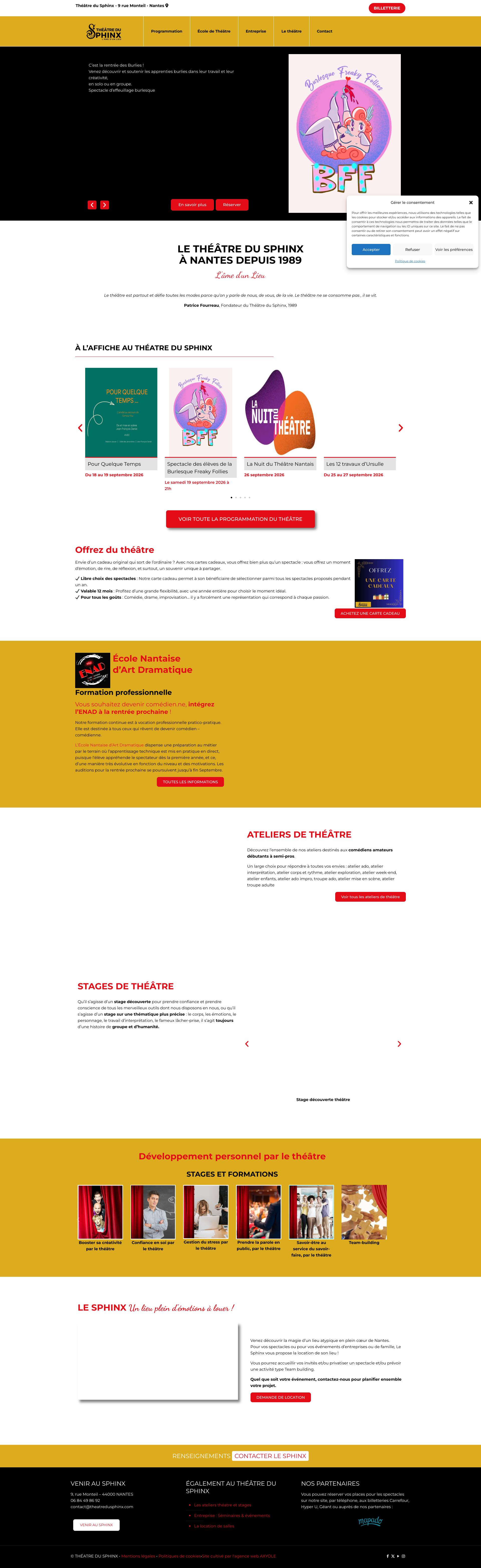 Aperçu du site