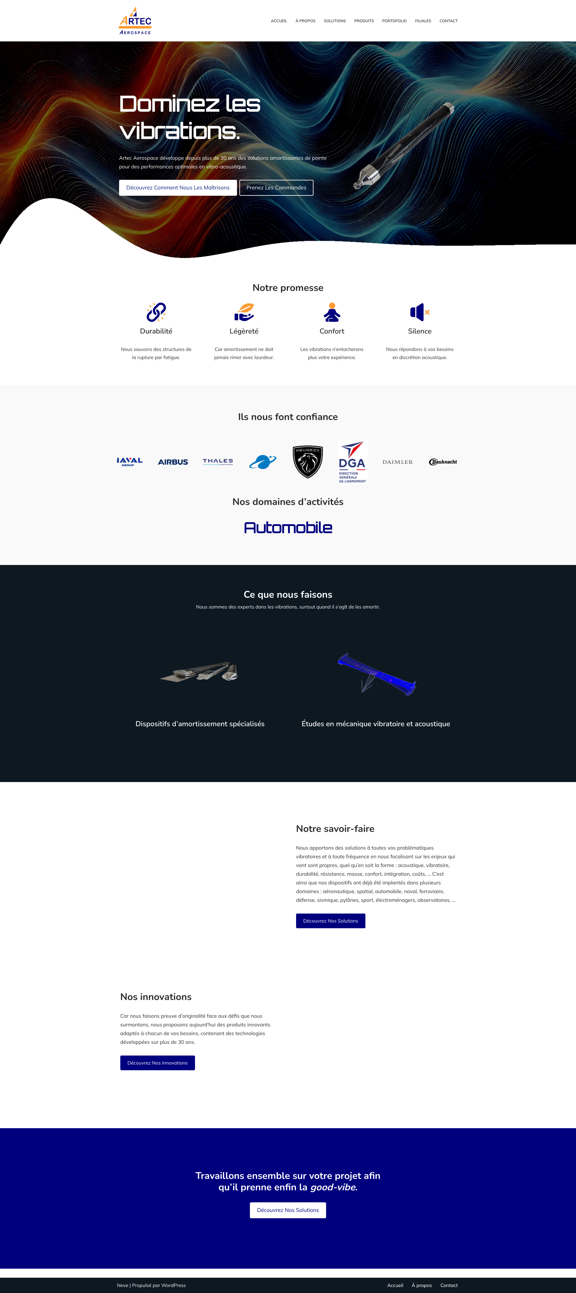 Aperçu du site