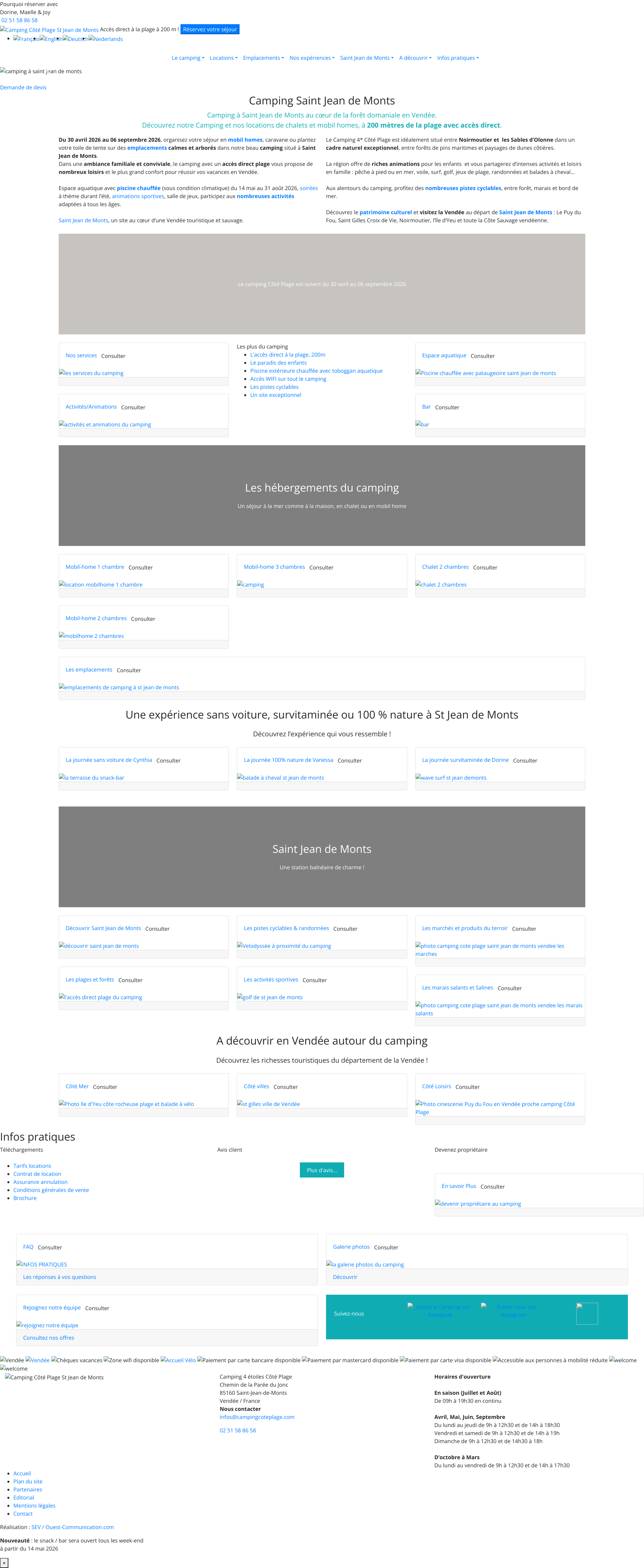 Aperçu du site