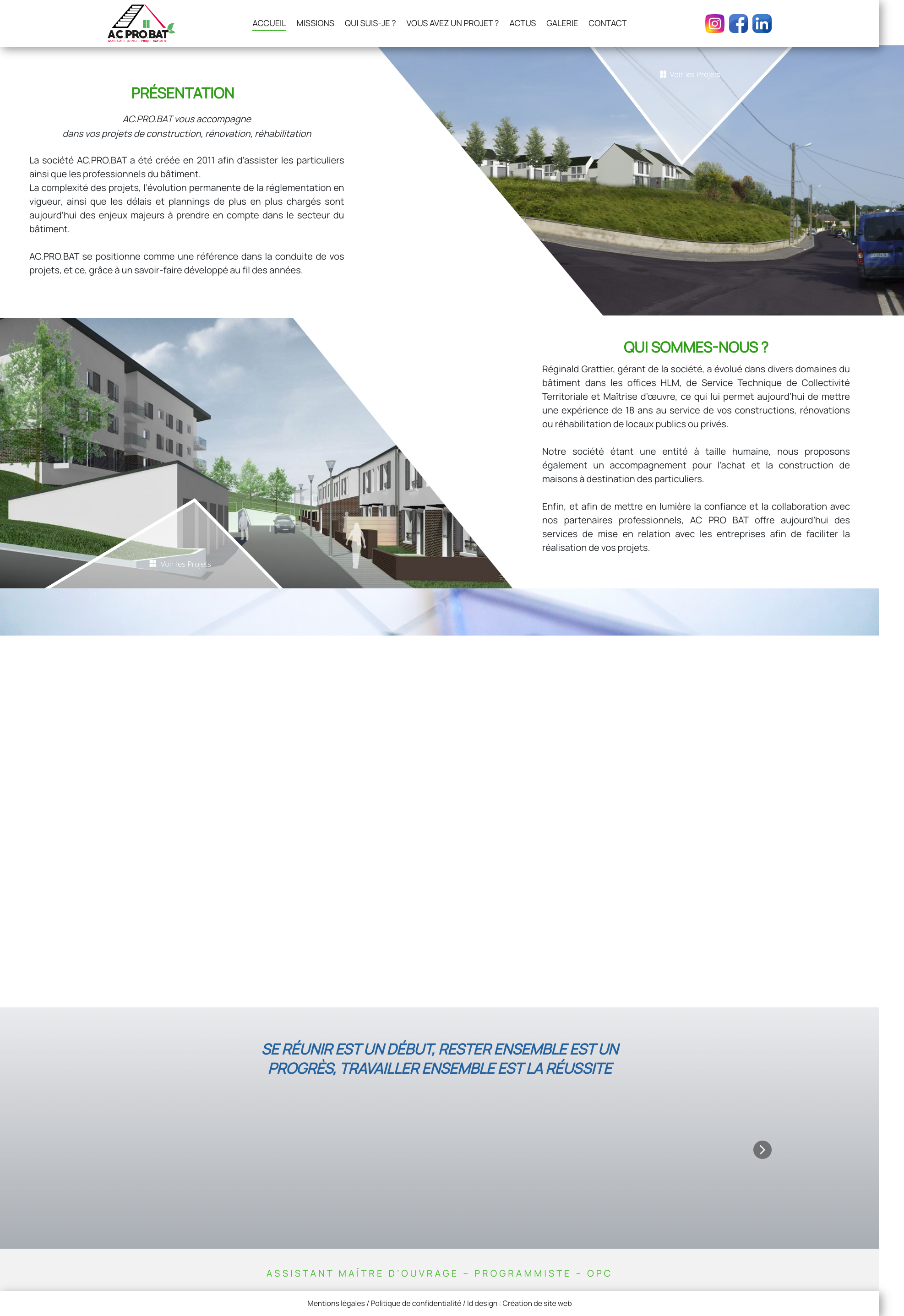 Aperçu du site