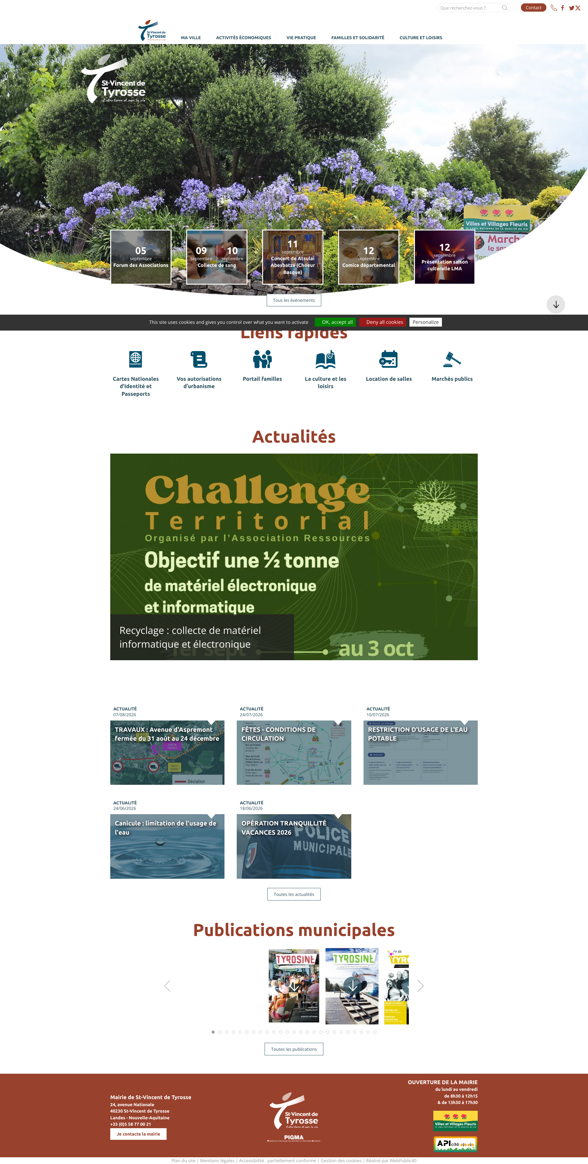 Aperçu du site