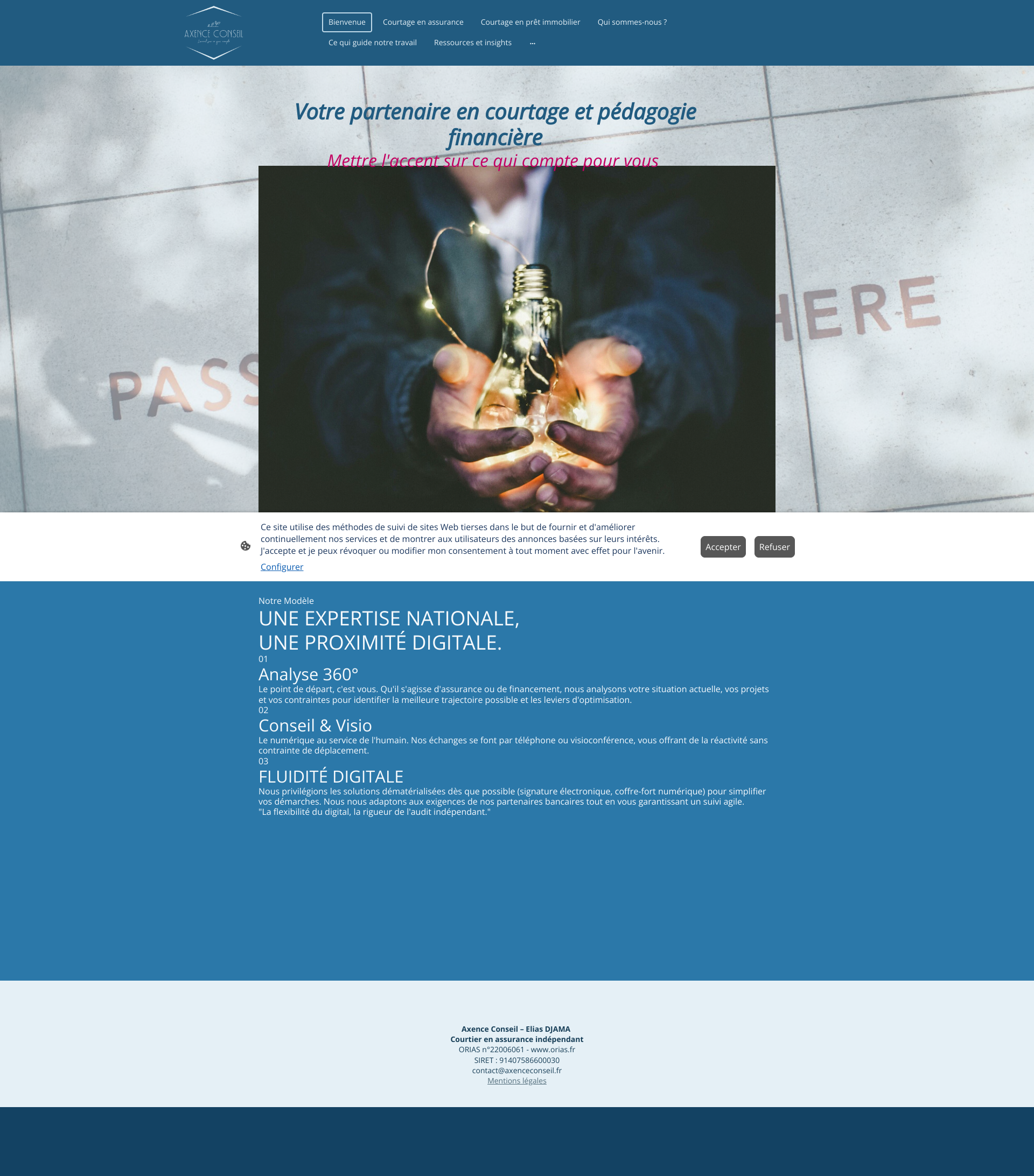 Aperçu du site