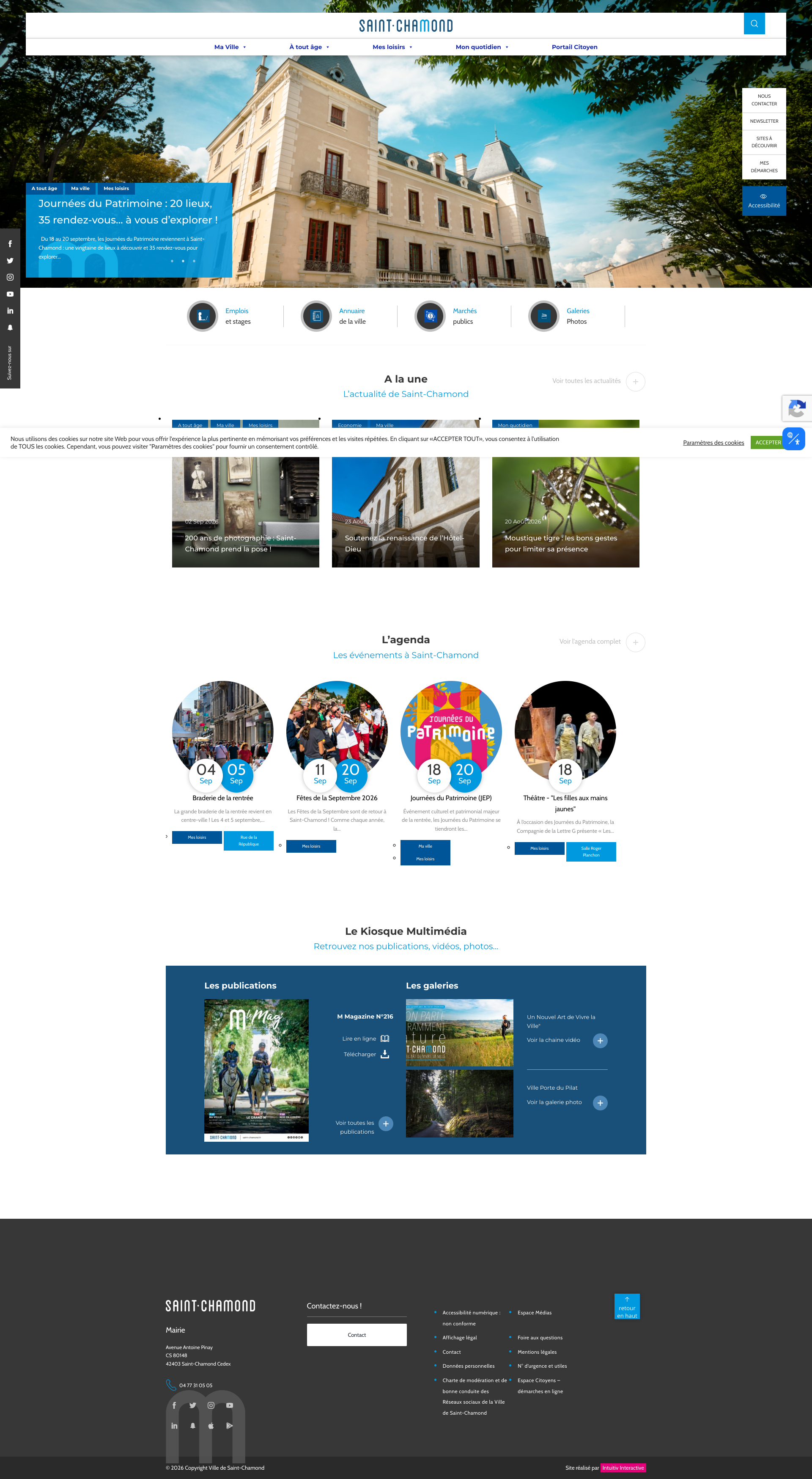 Aperçu du site