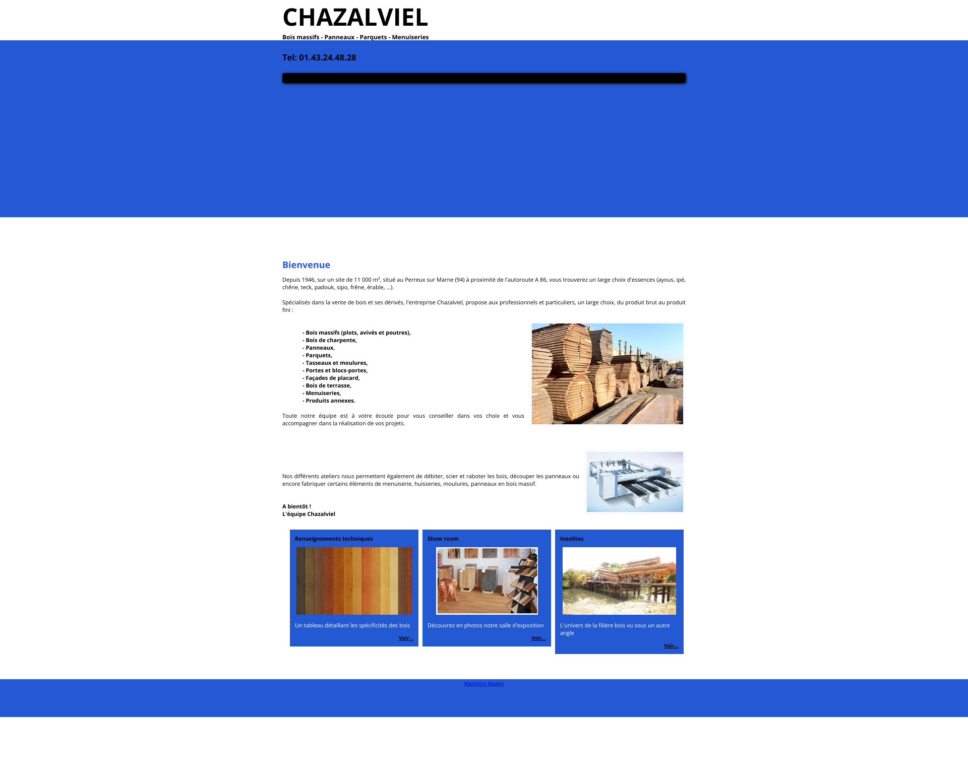 Aperçu du site