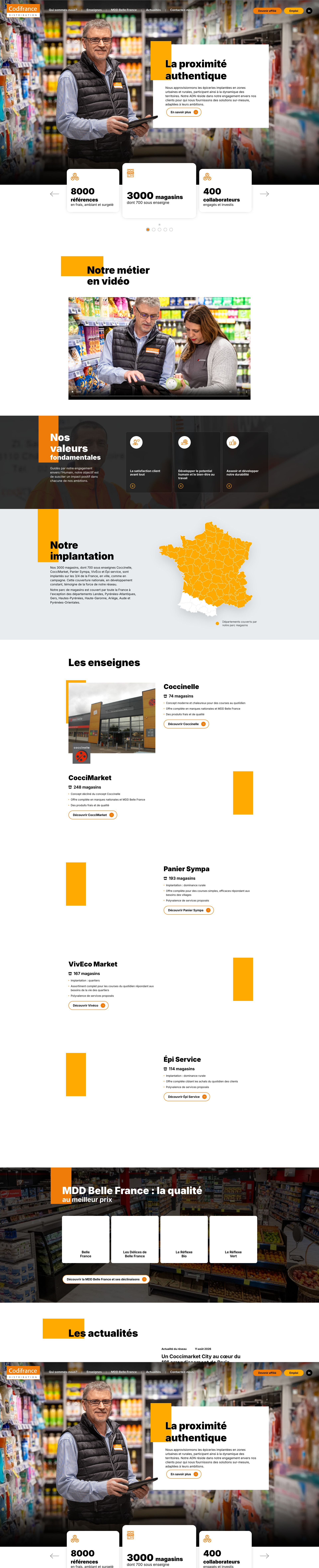 Aperçu du site