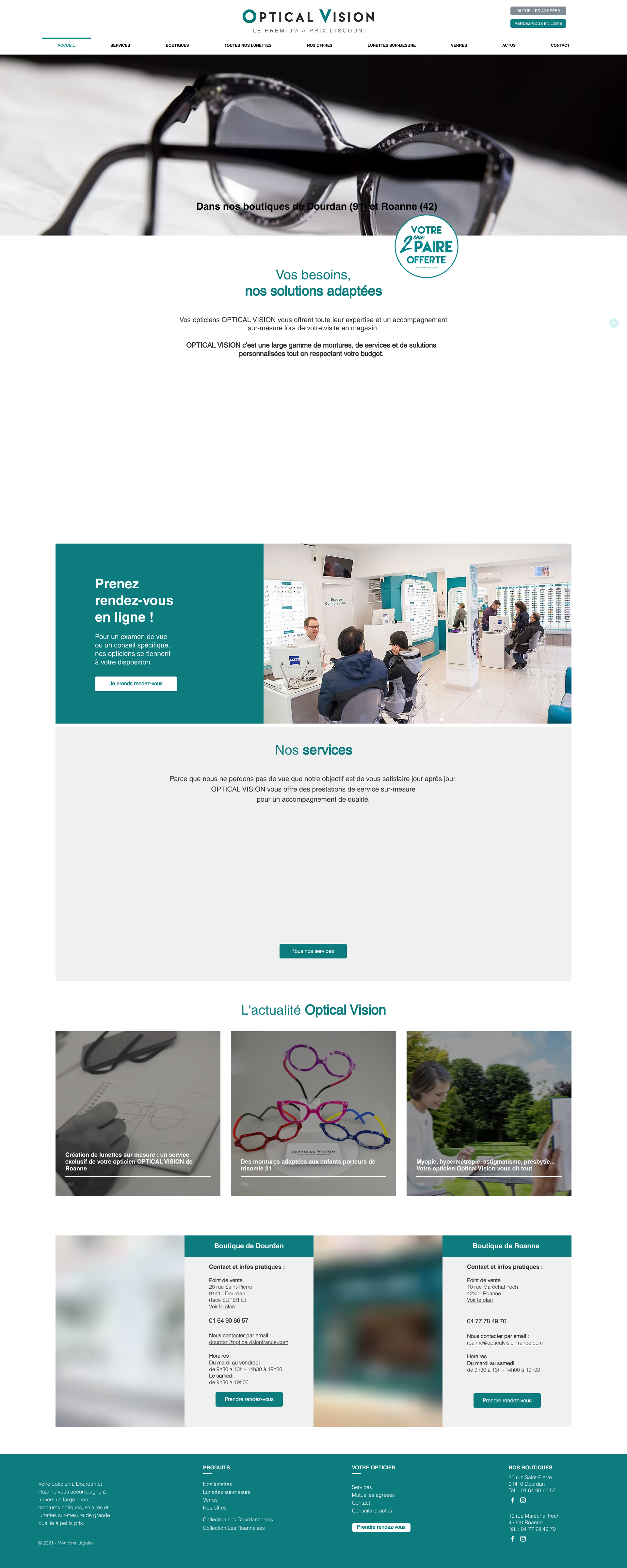 Aperçu du site