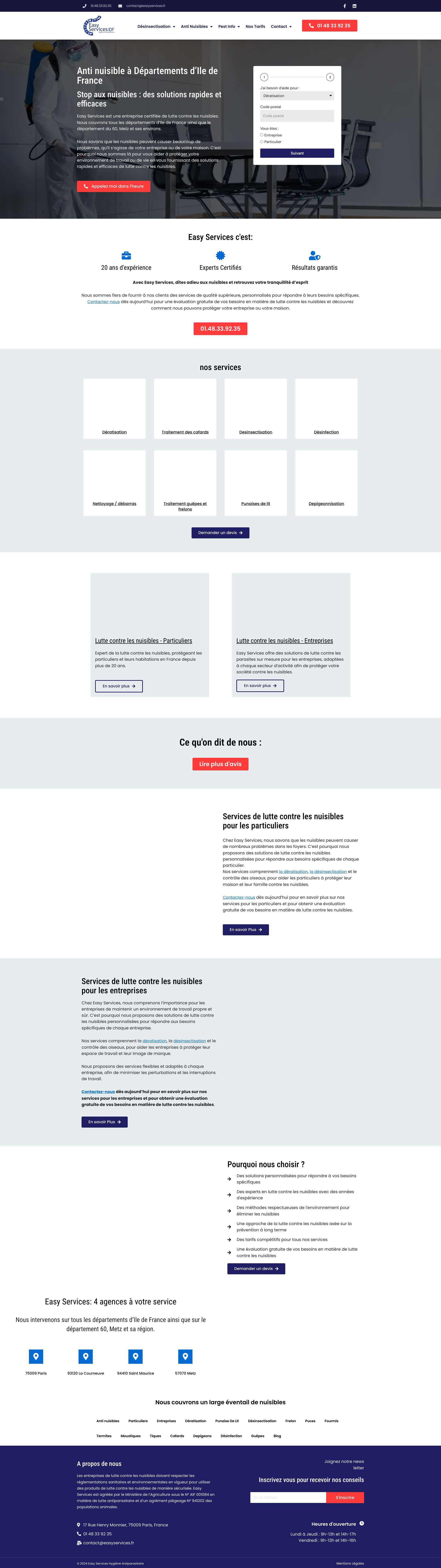Aperçu du site