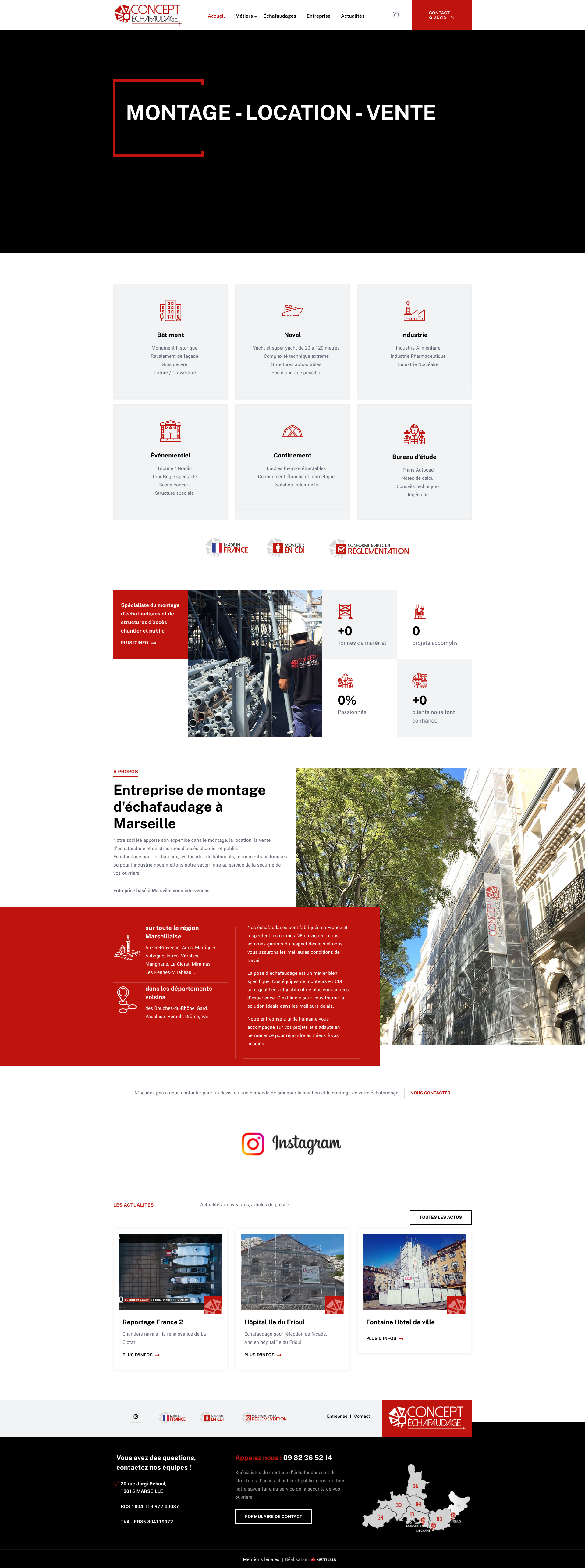 Aperçu du site