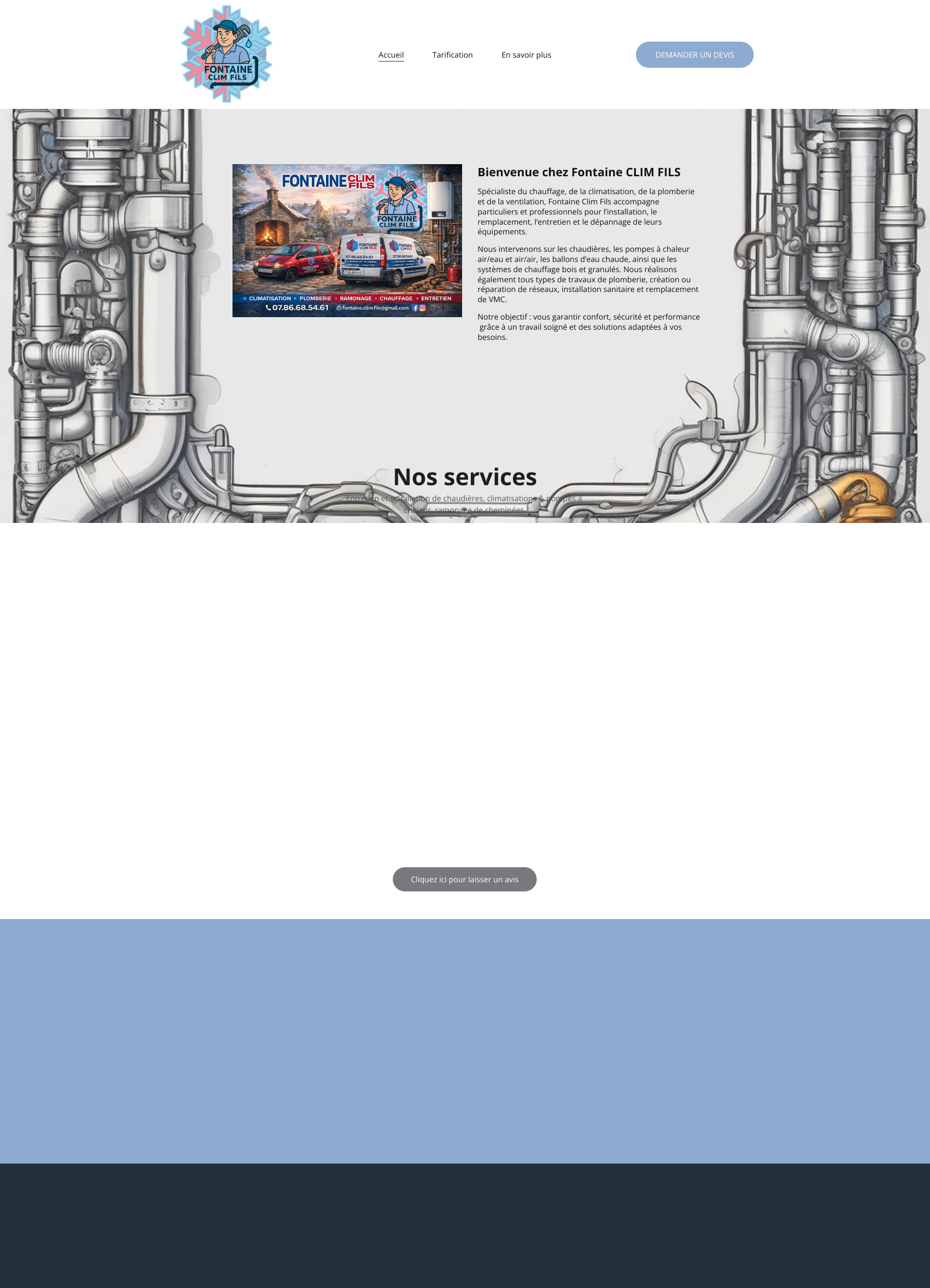 Aperçu du site