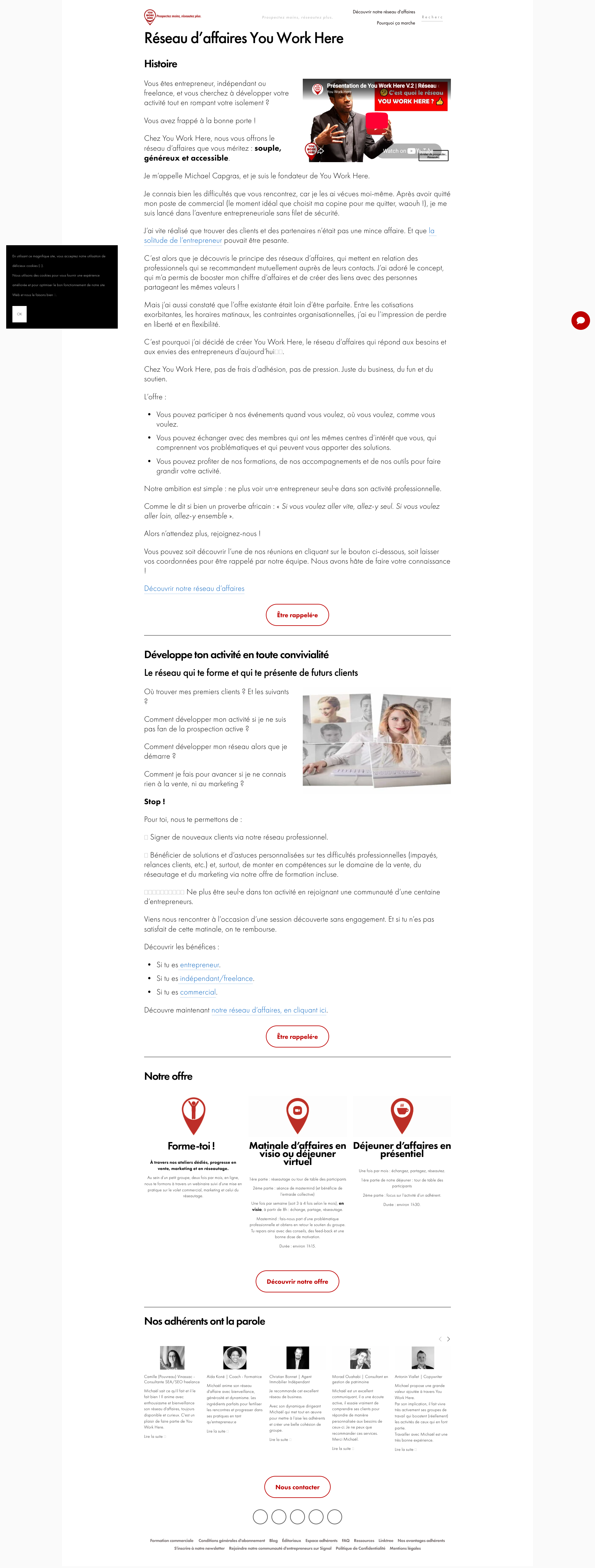 Aperçu du site