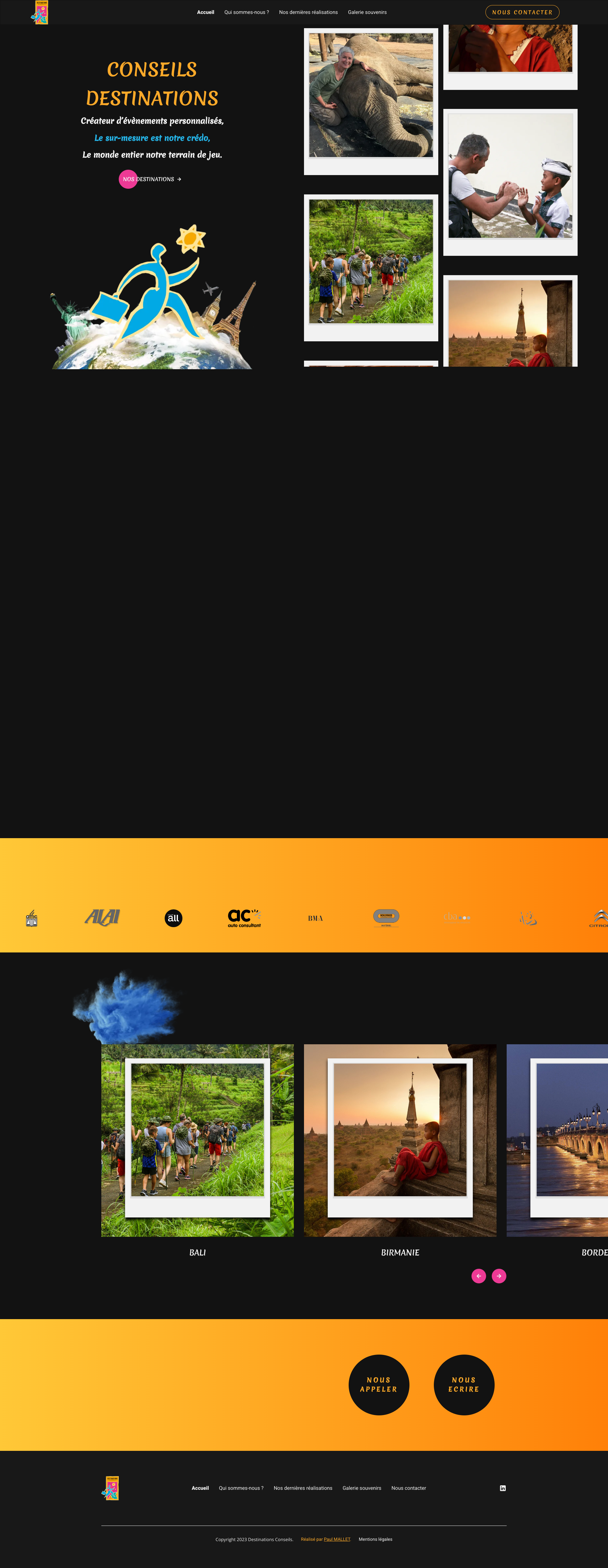 Aperçu du site
