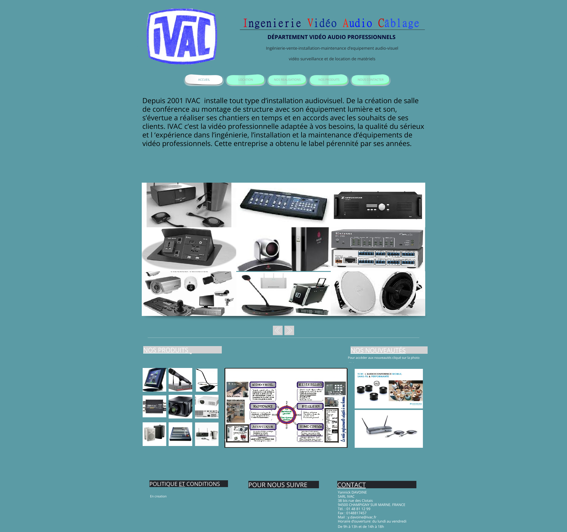 Aperçu du site