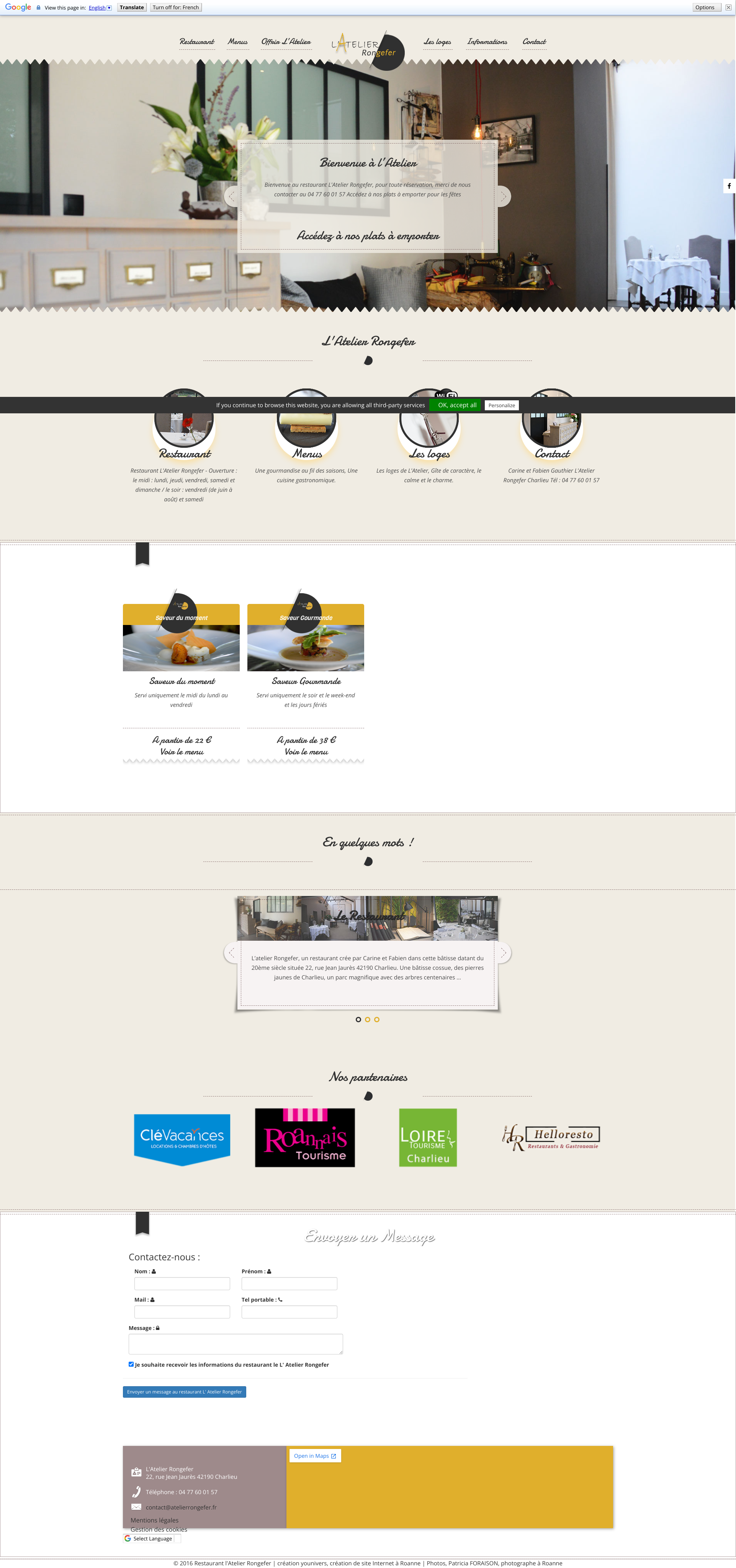 Aperçu du site