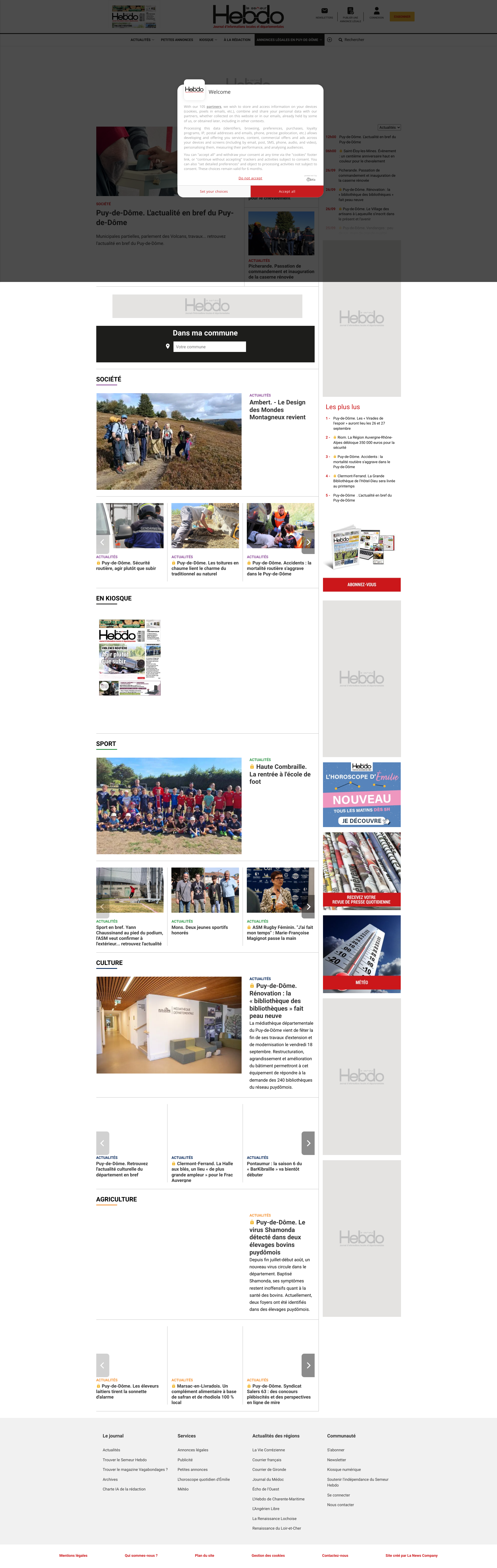 Aperçu du site