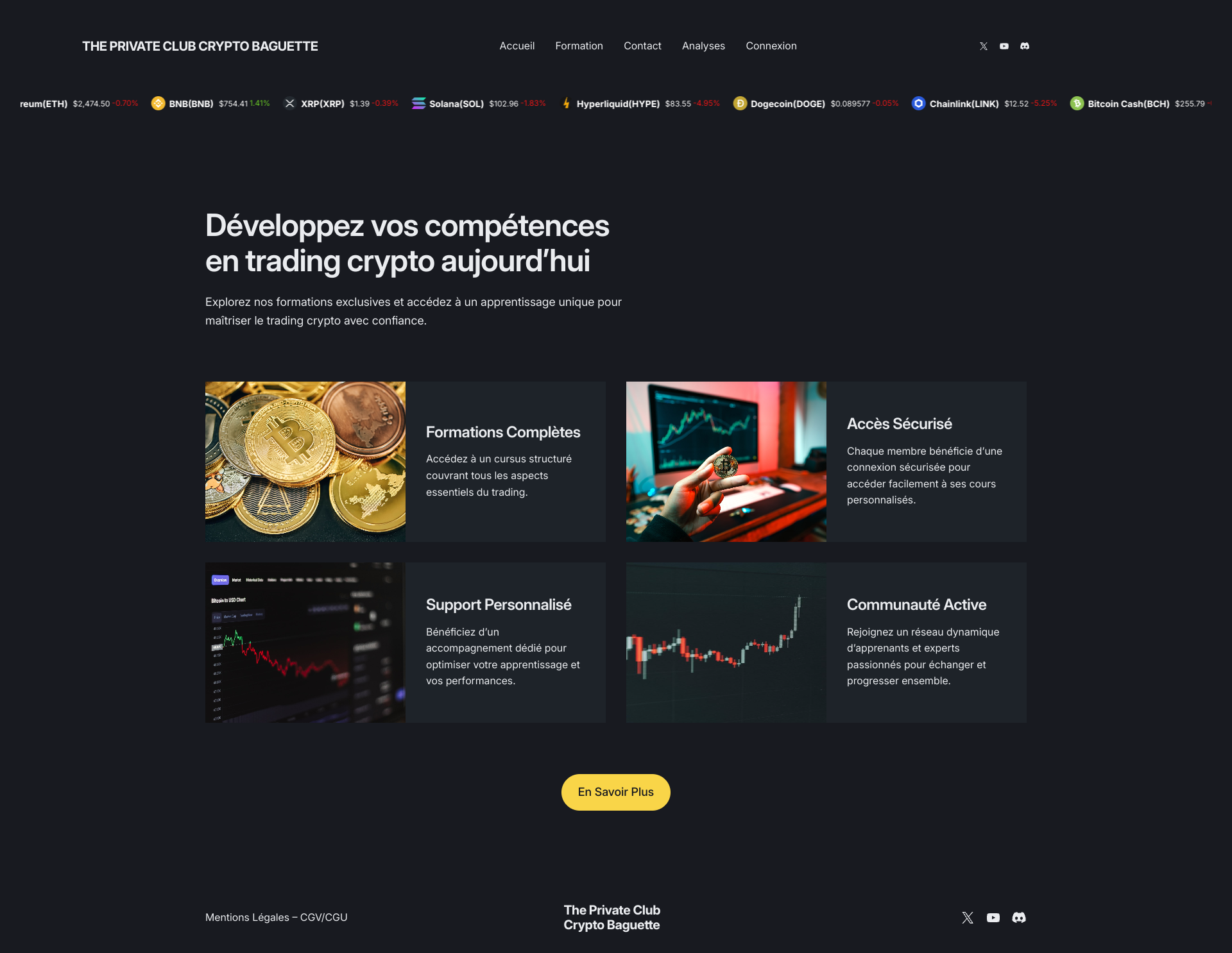 Aperçu du site