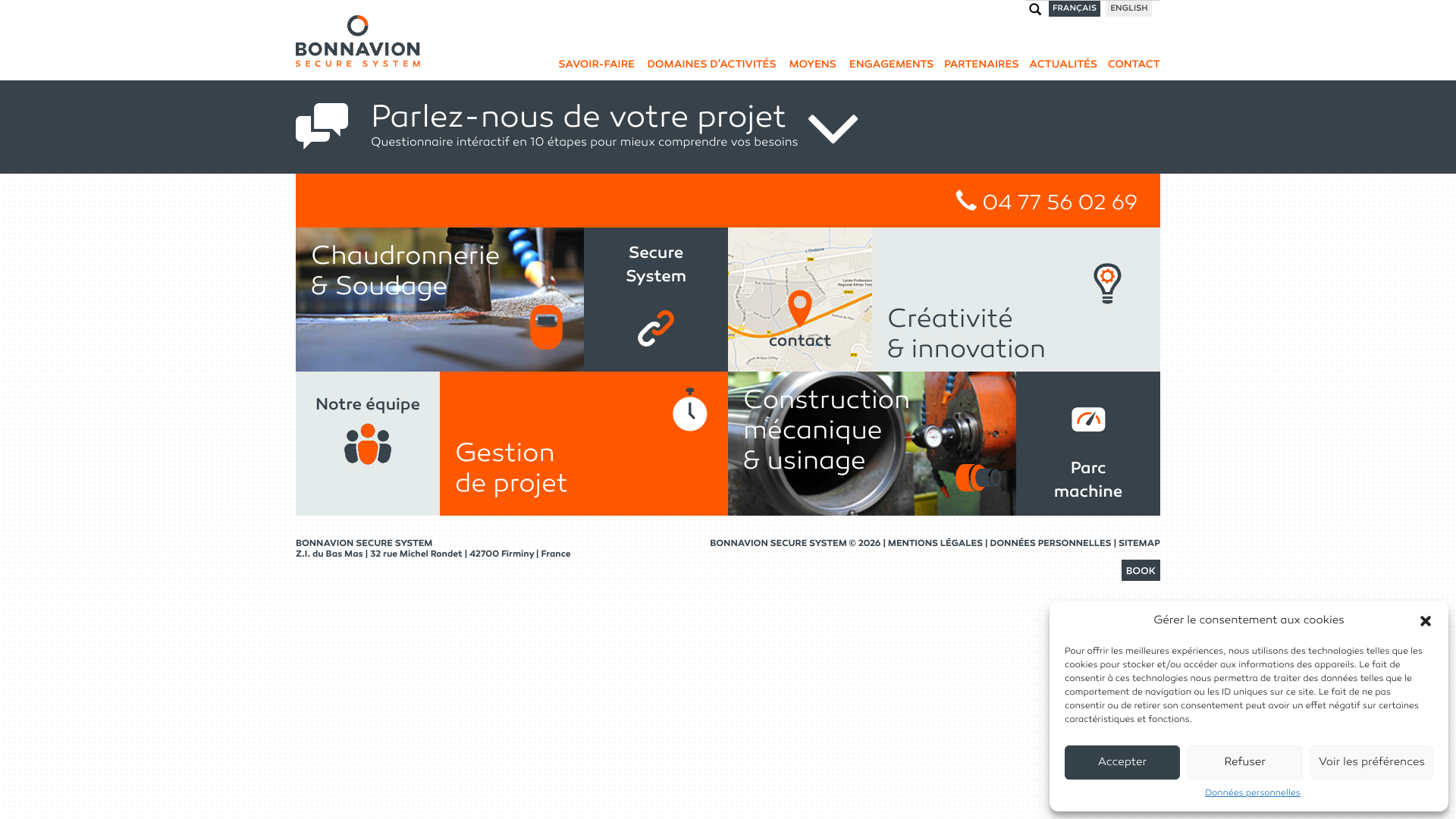Aperçu du site