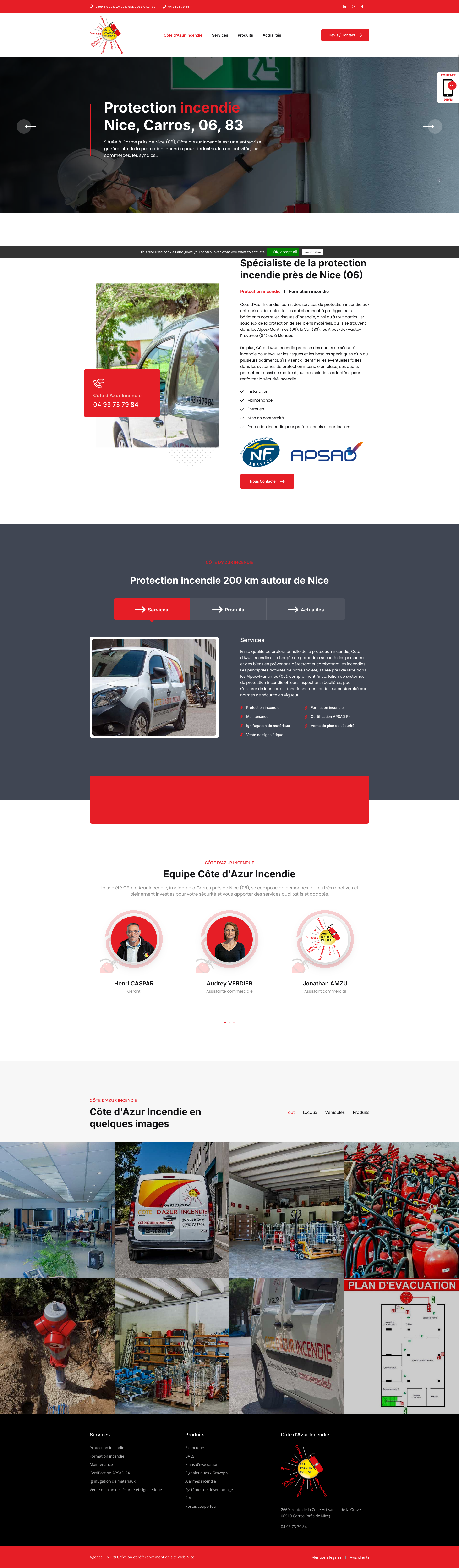 Aperçu du site