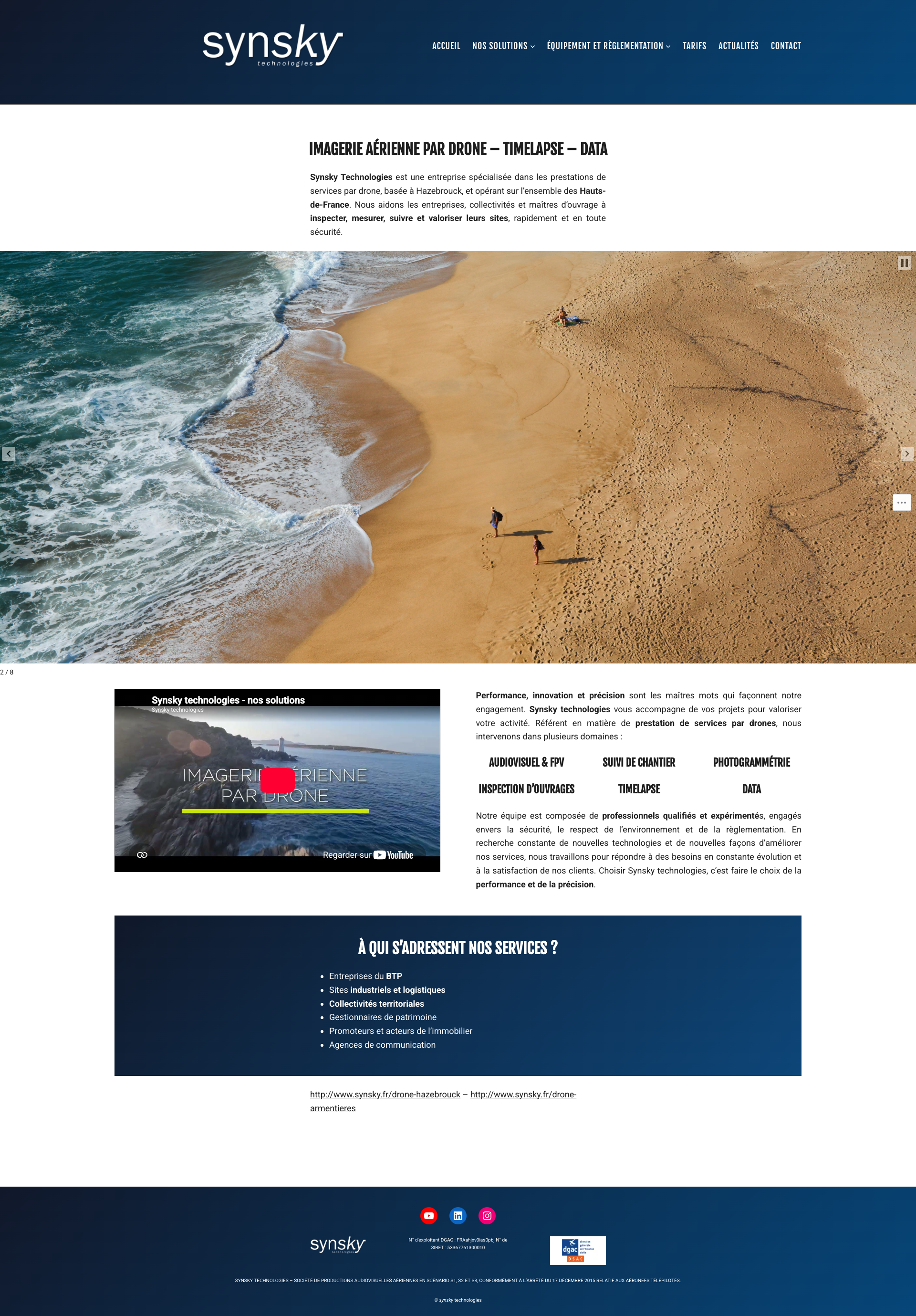 Aperçu du site