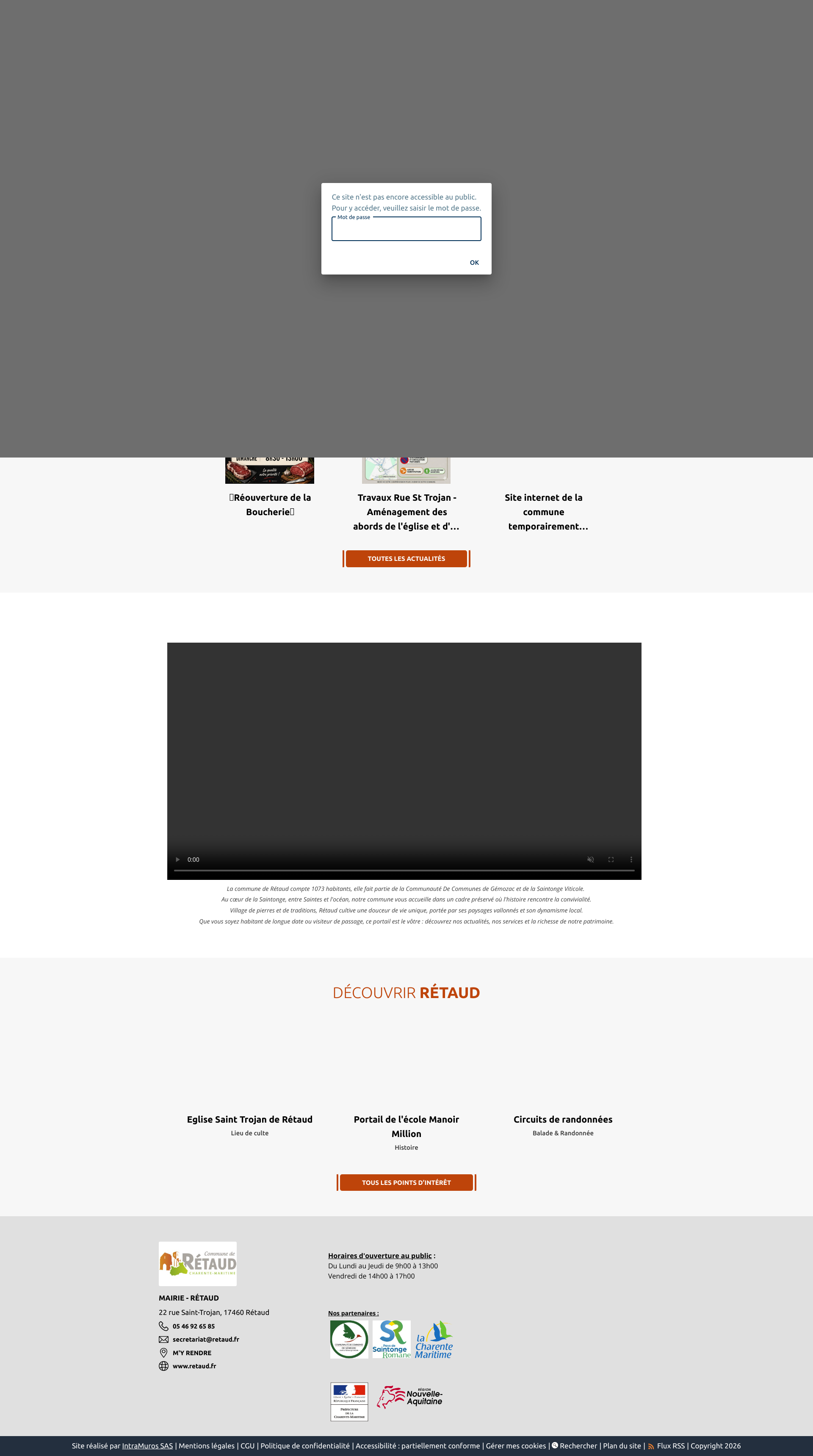 Aperçu du site