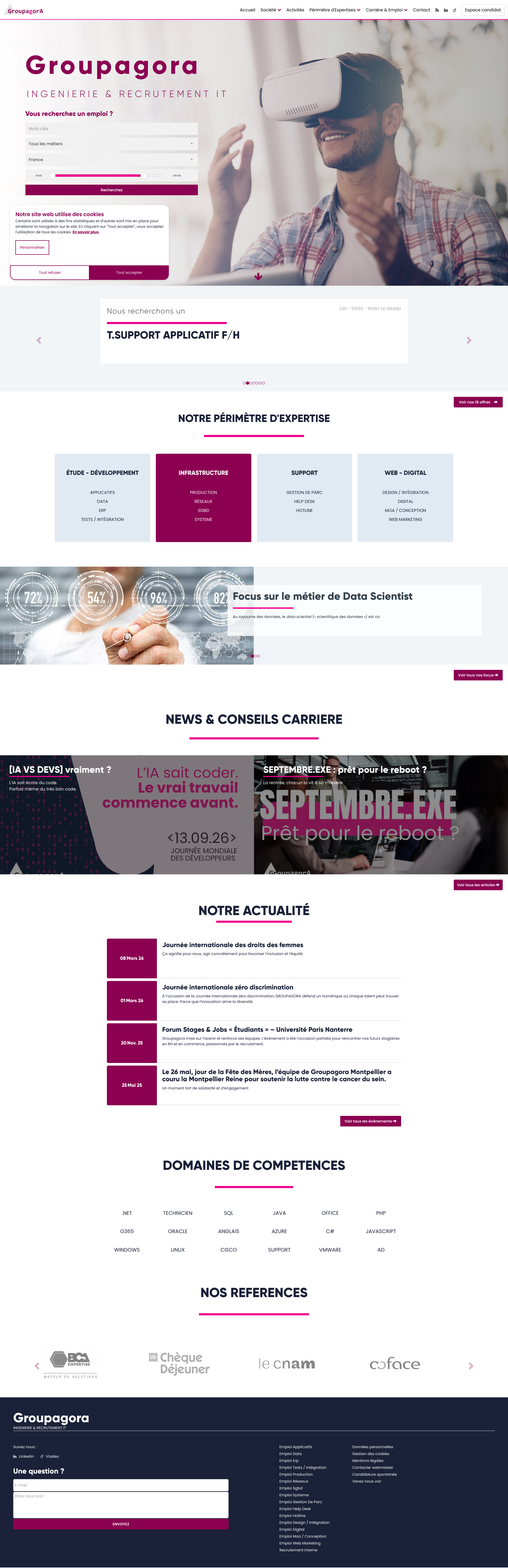 Aperçu du site