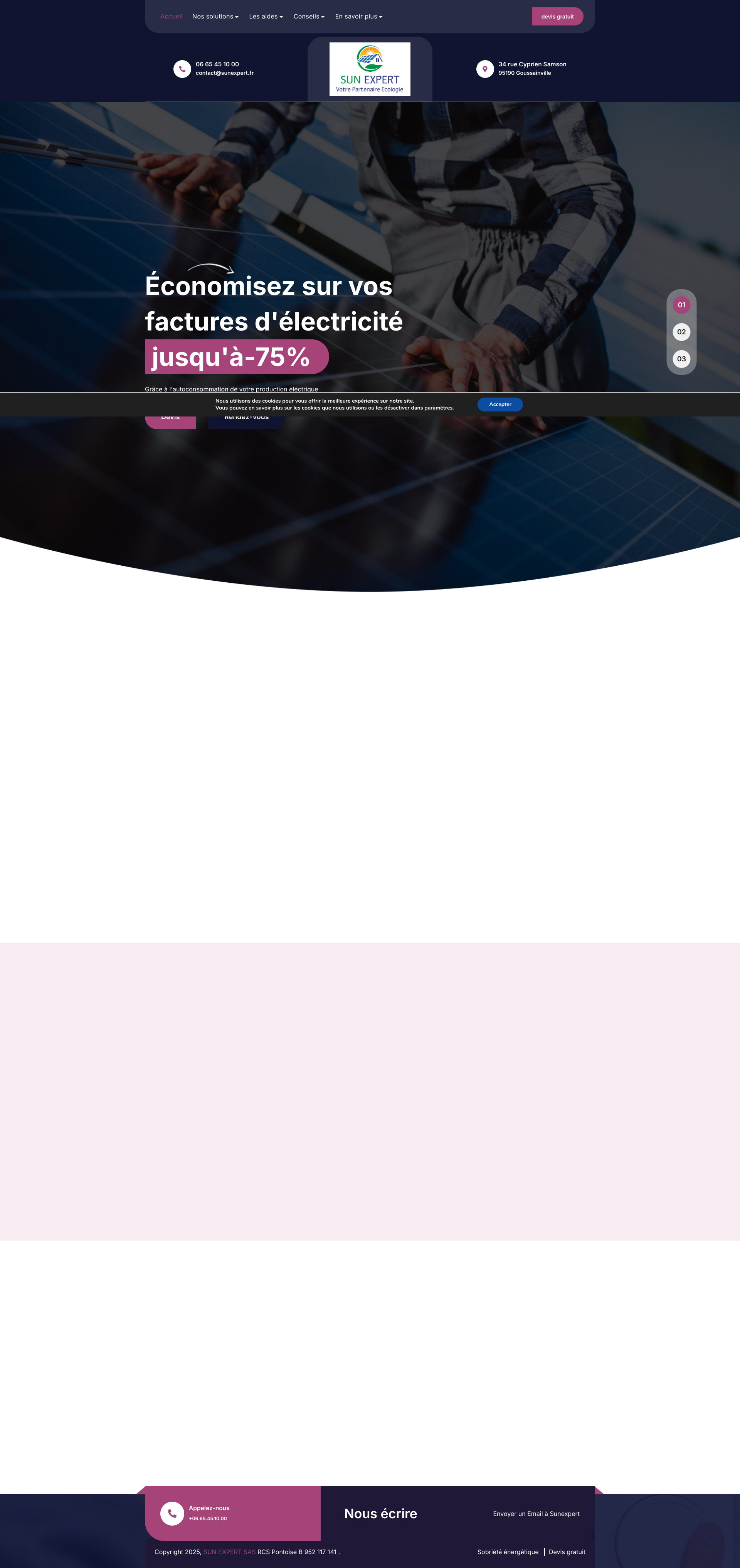 Aperçu du site