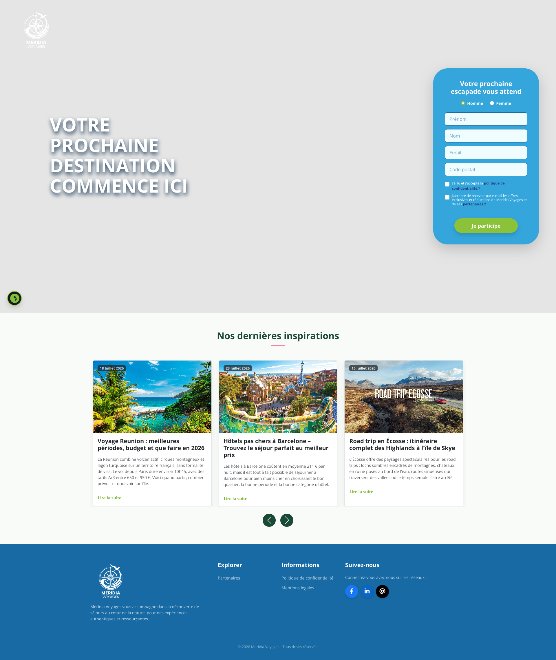 Aperçu du site