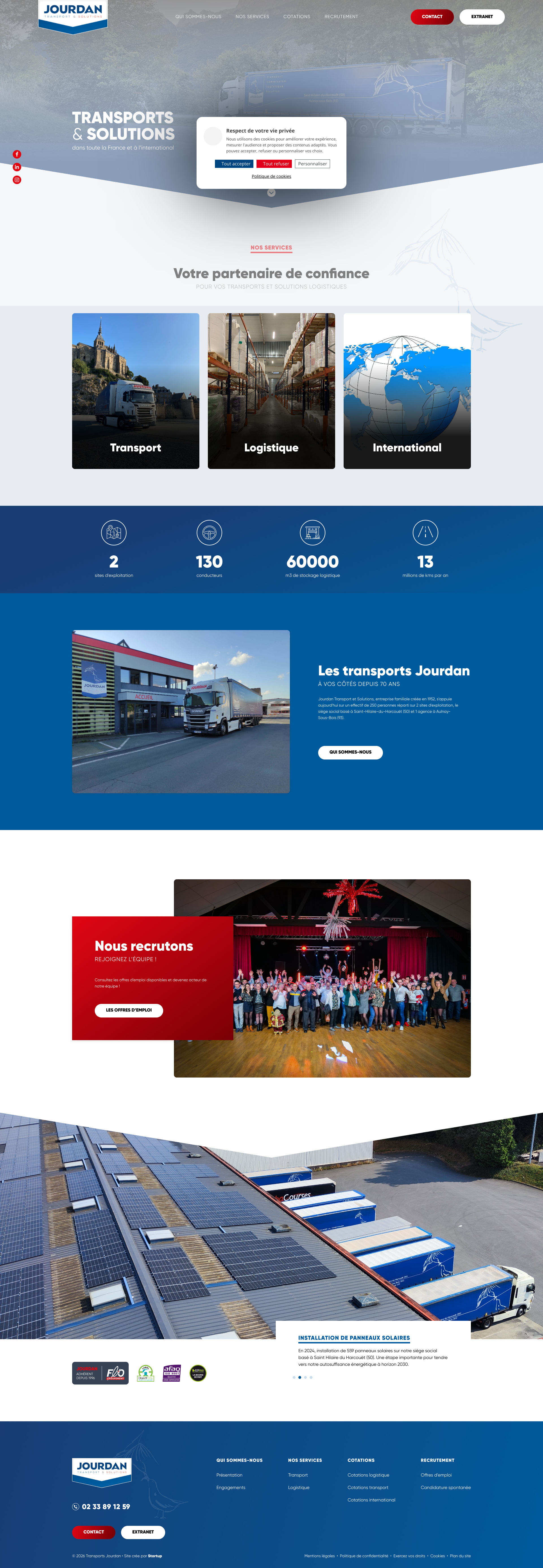 Aperçu du site