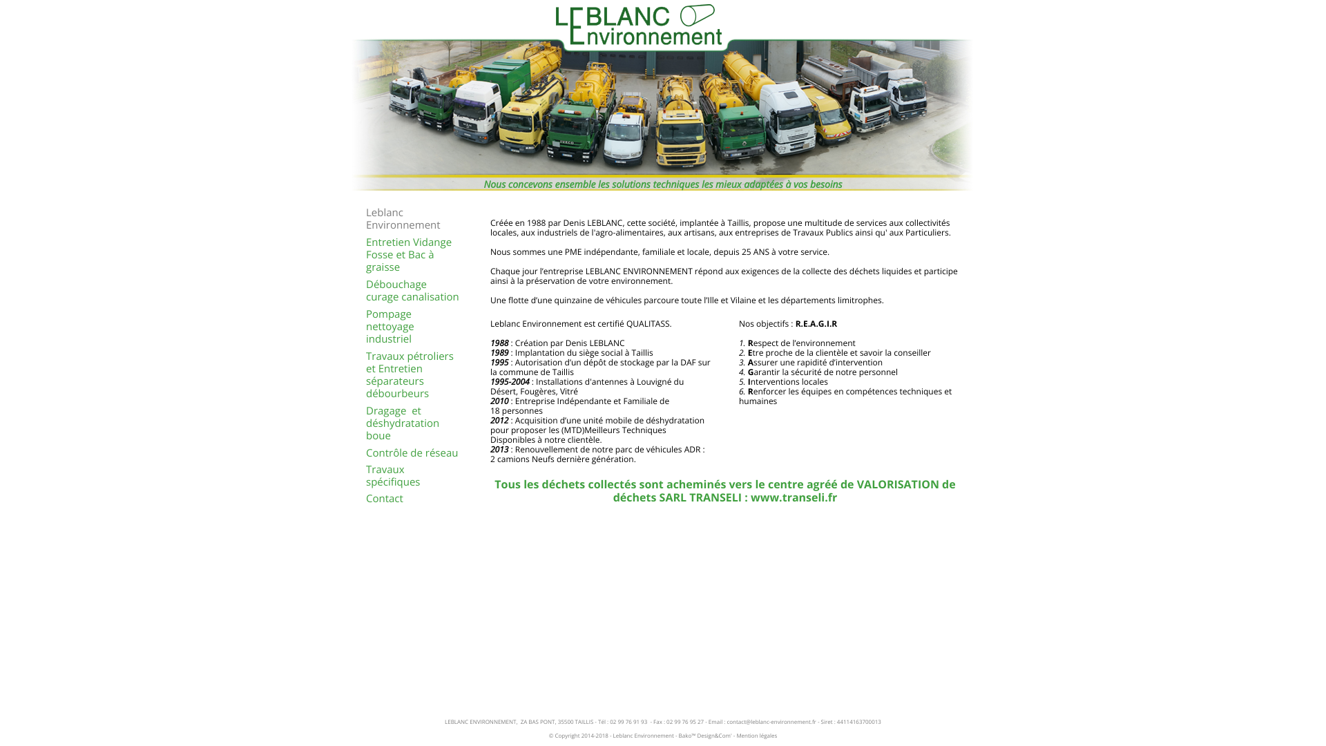 Aperçu du site
