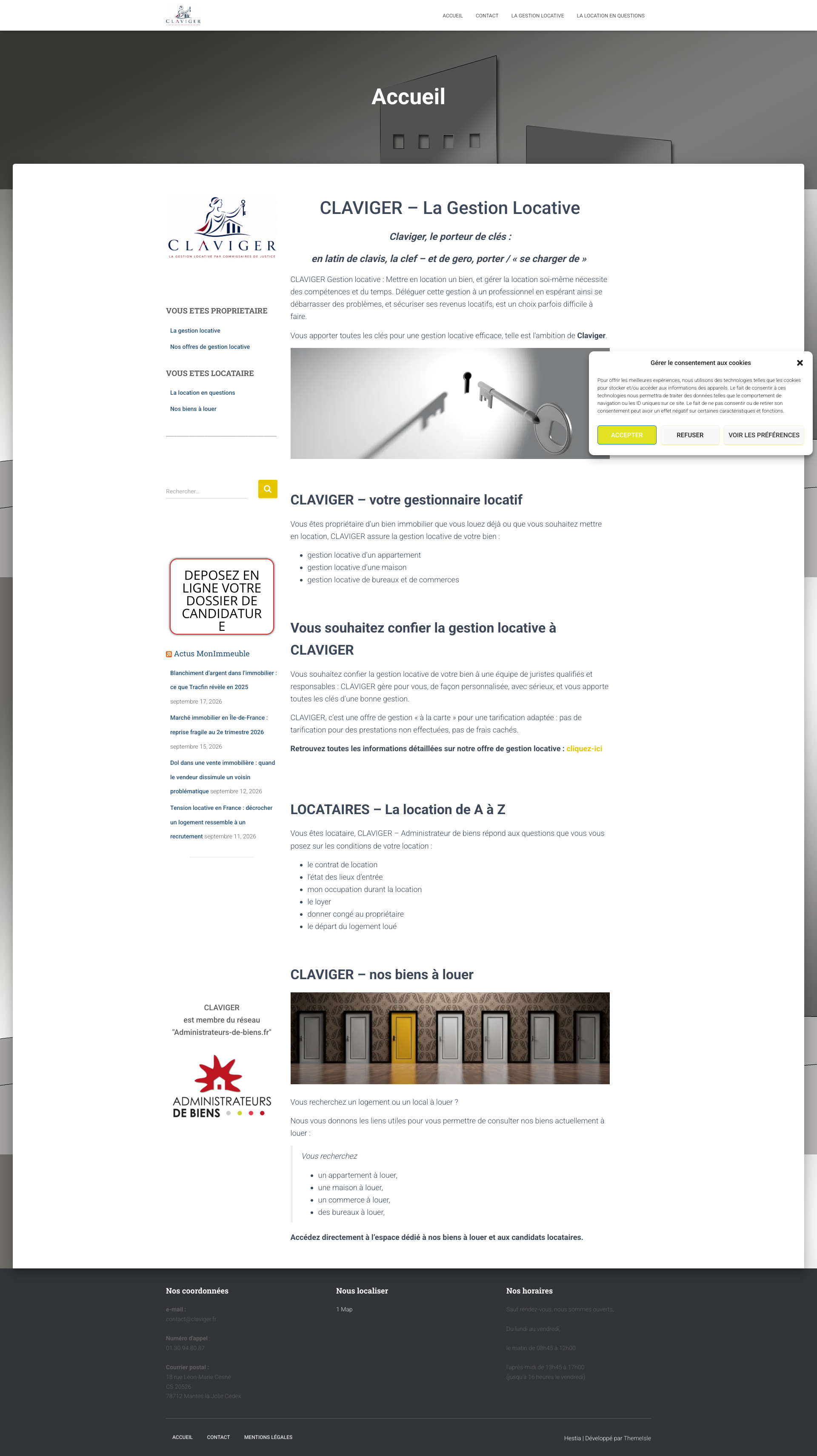 Aperçu du site