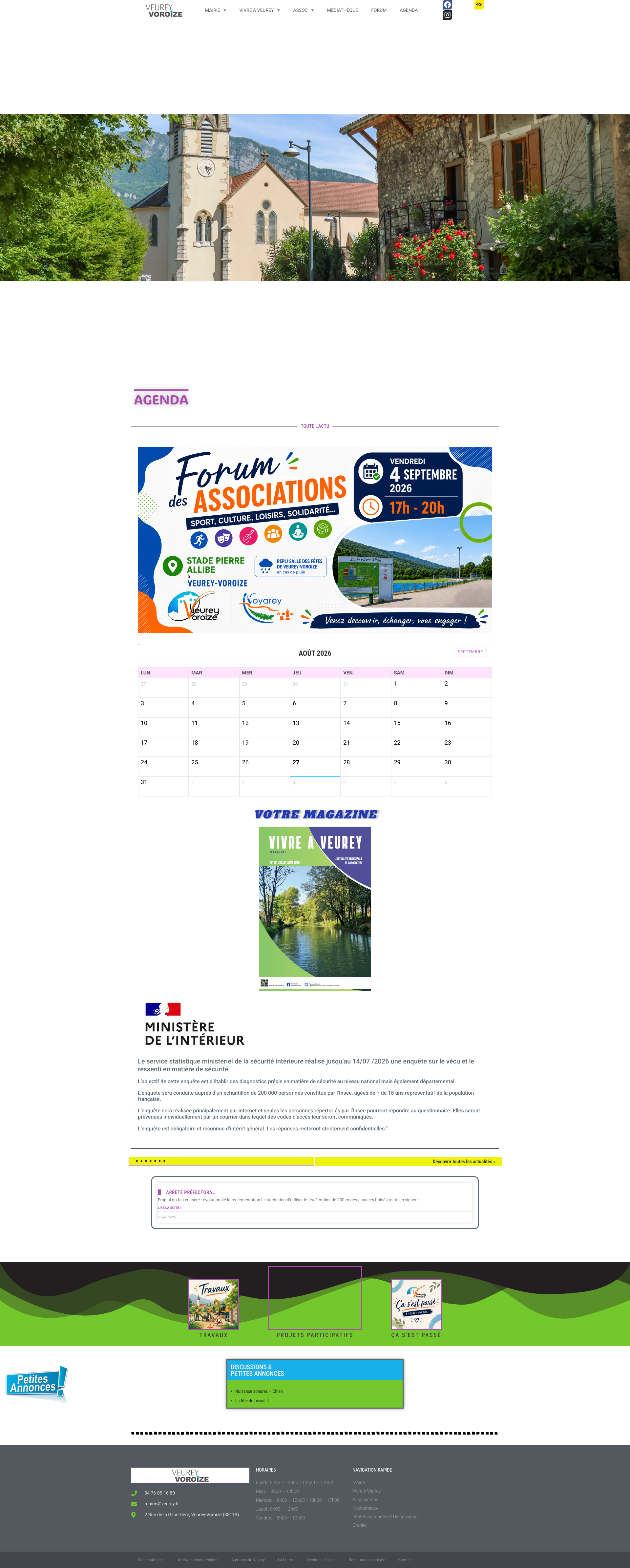 Aperçu du site