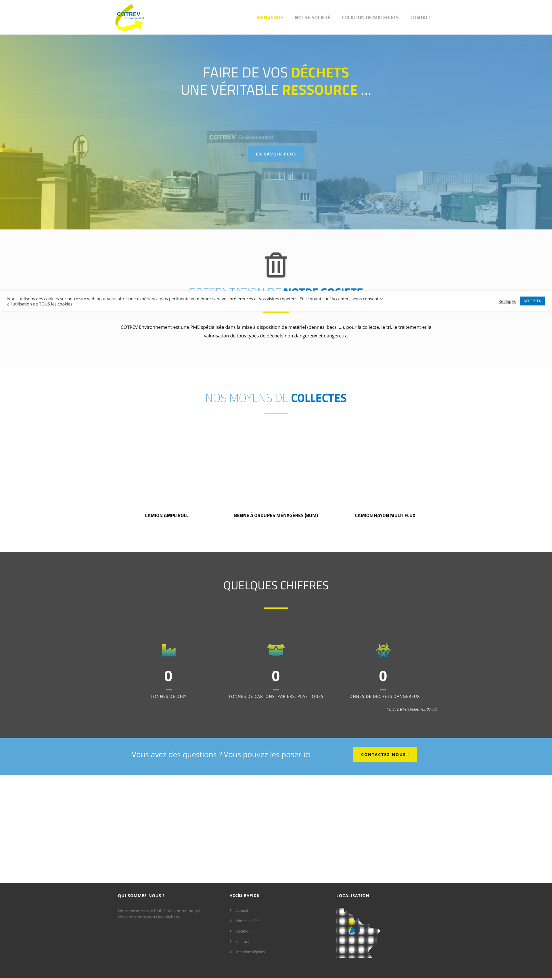 Aperçu du site