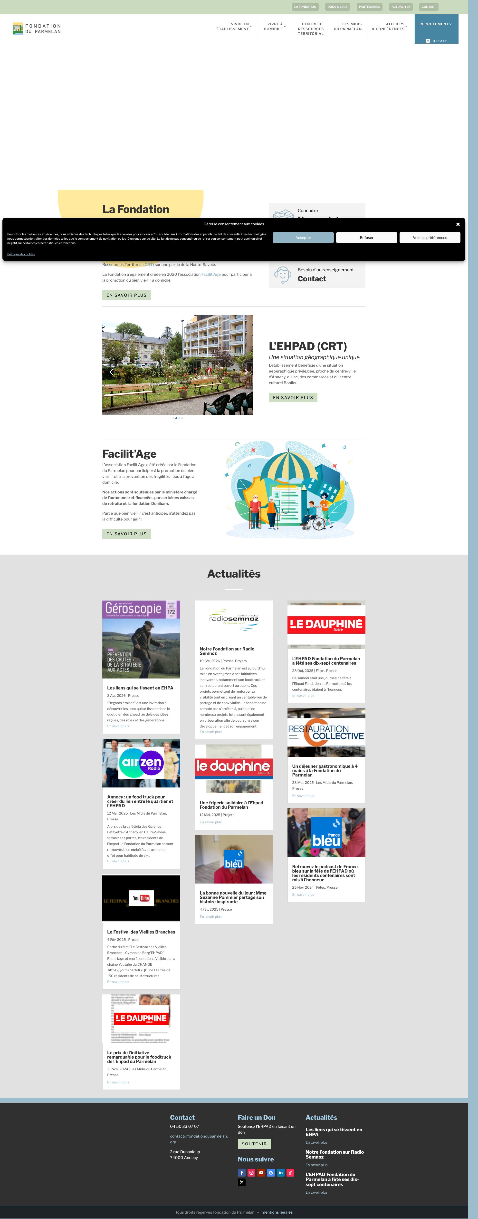Aperçu du site