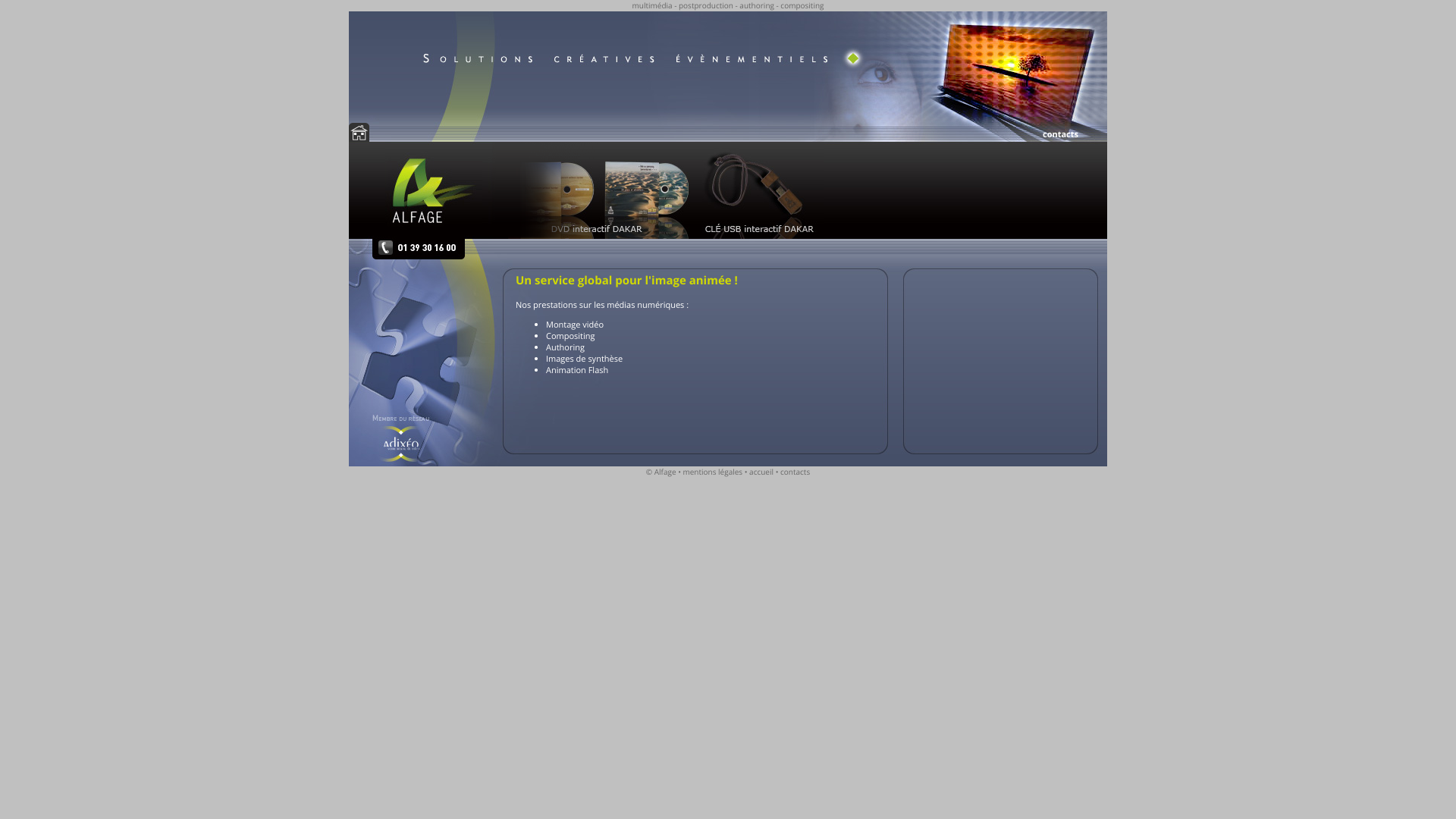 Aperçu du site
