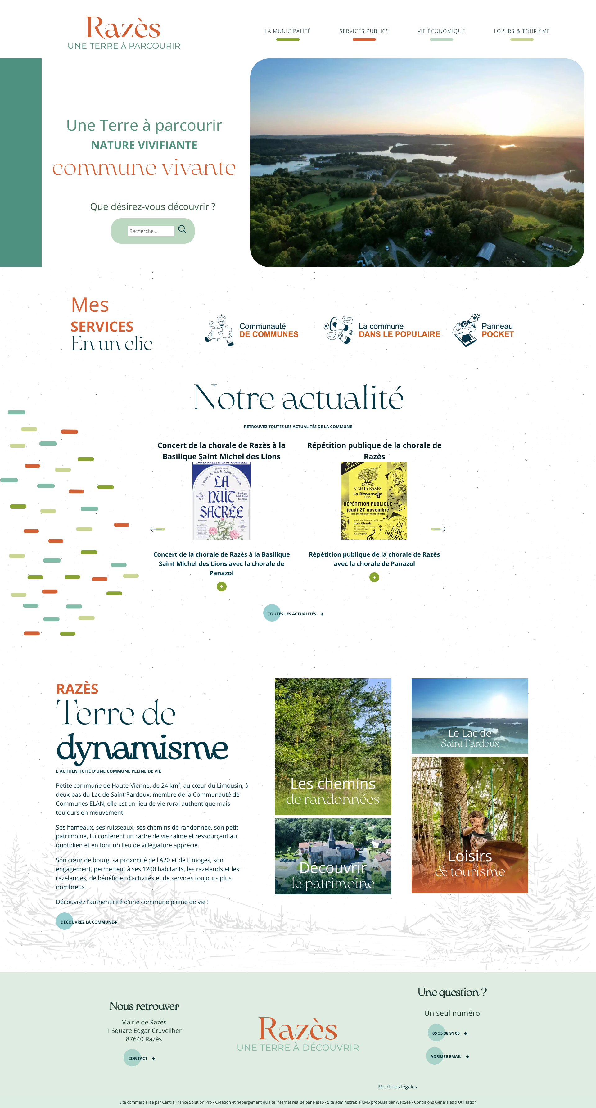 Aperçu du site