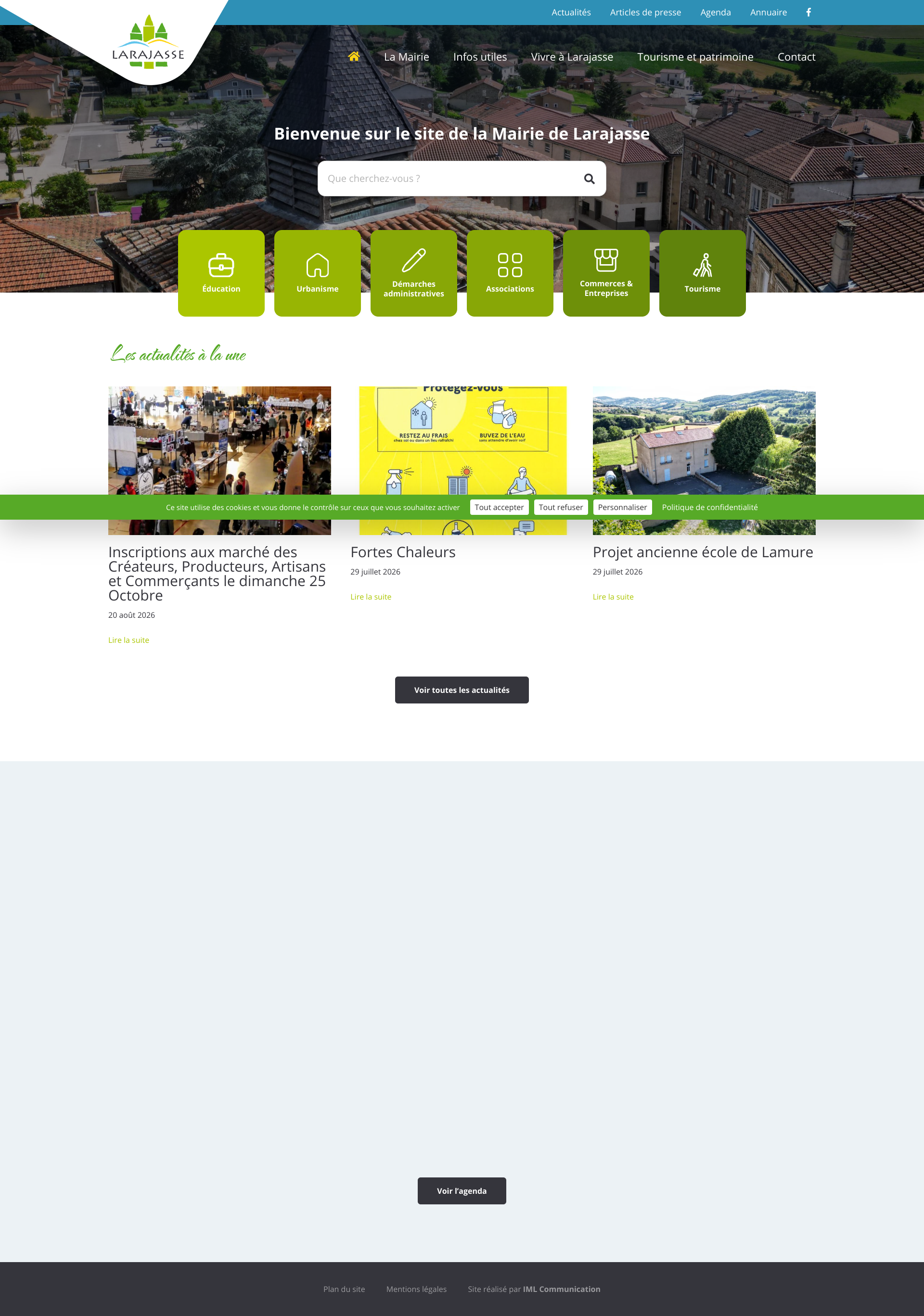 Aperçu du site