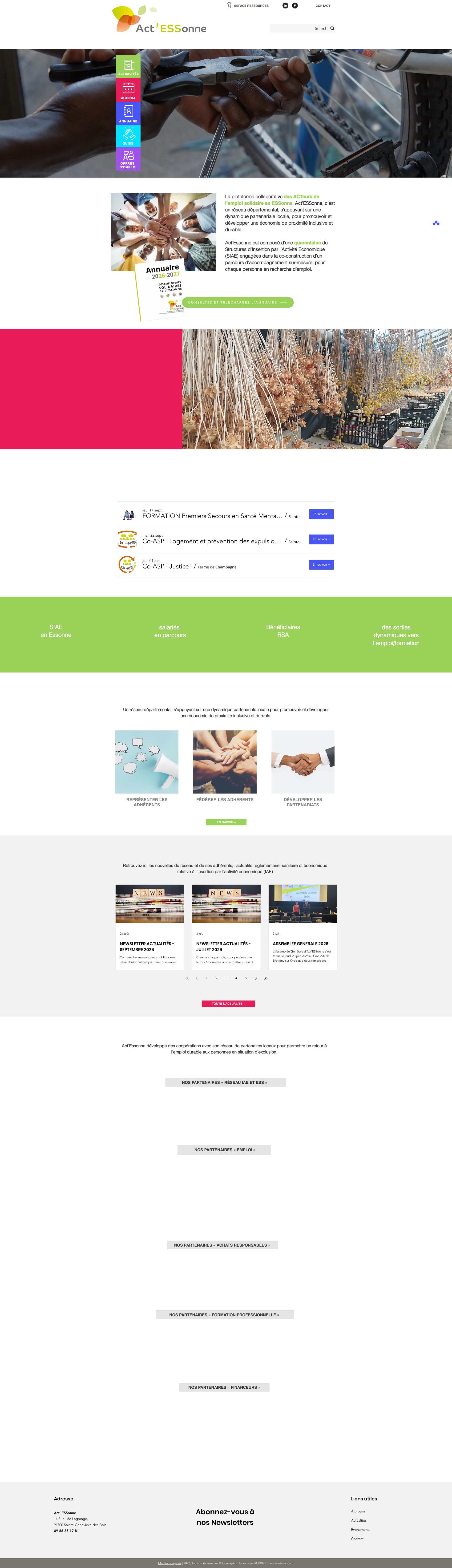 Aperçu du site