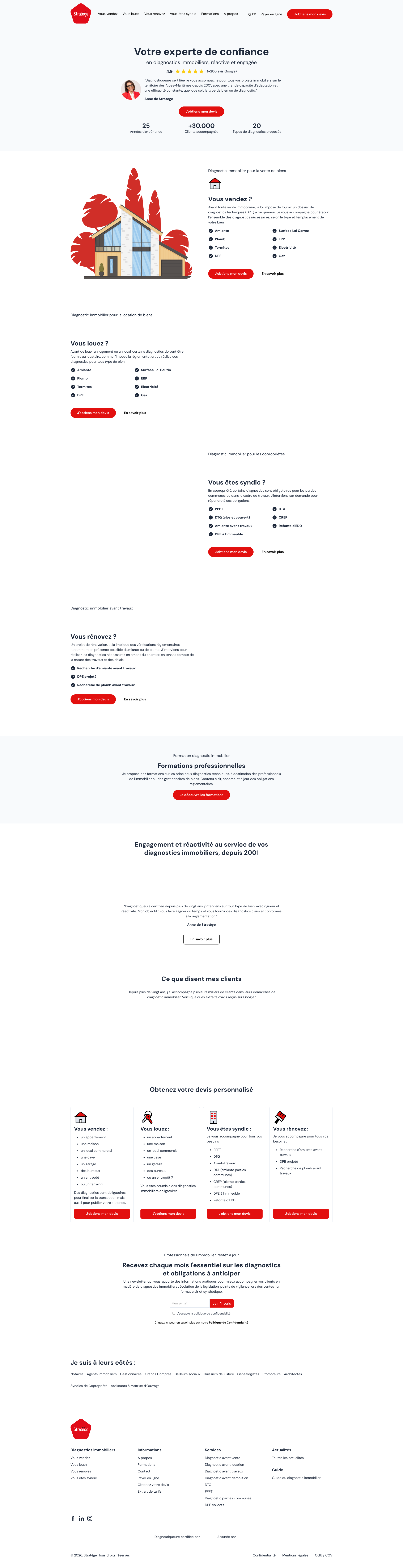 Aperçu du site