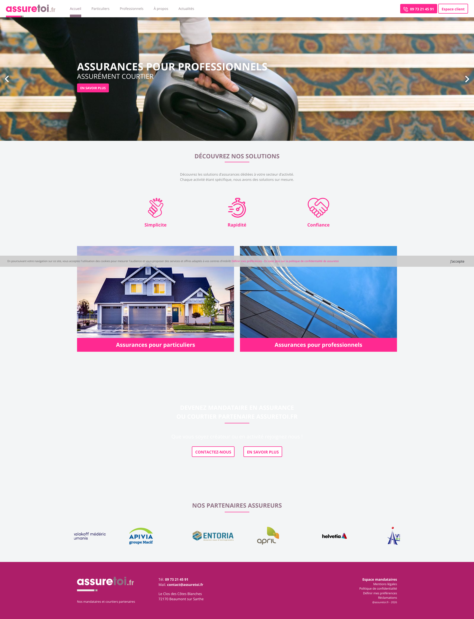 Aperçu du site