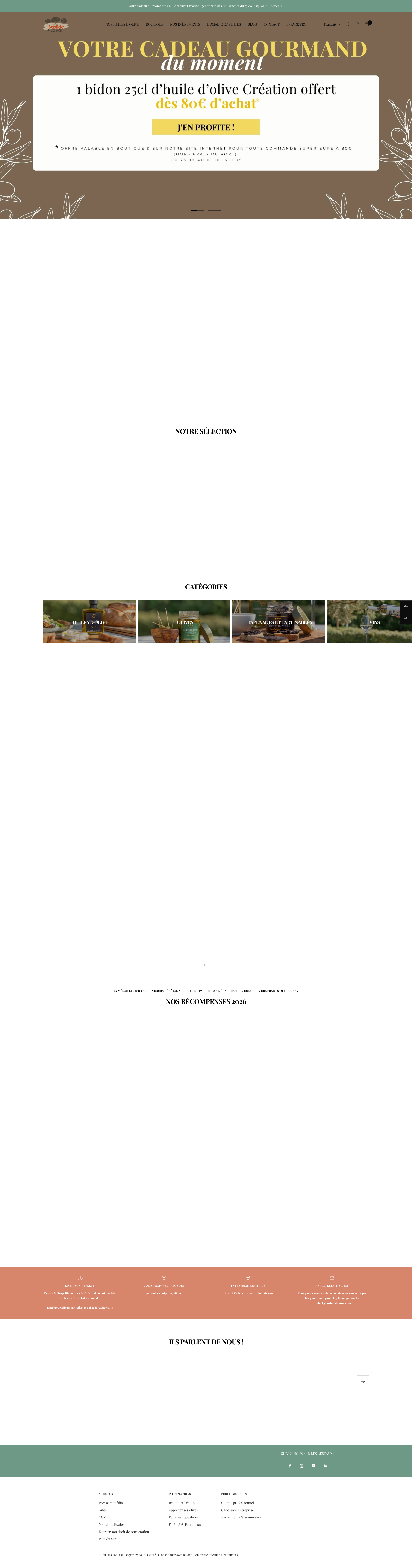 Aperçu du site