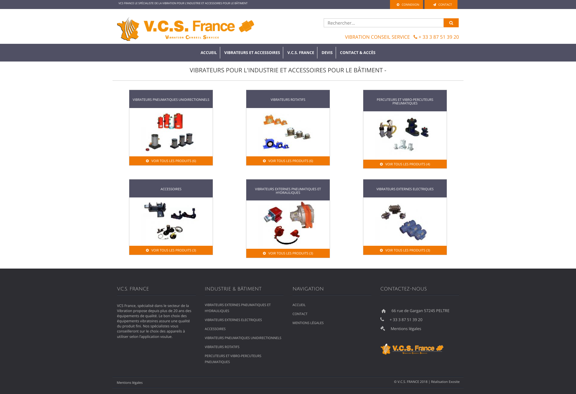 Aperçu du site