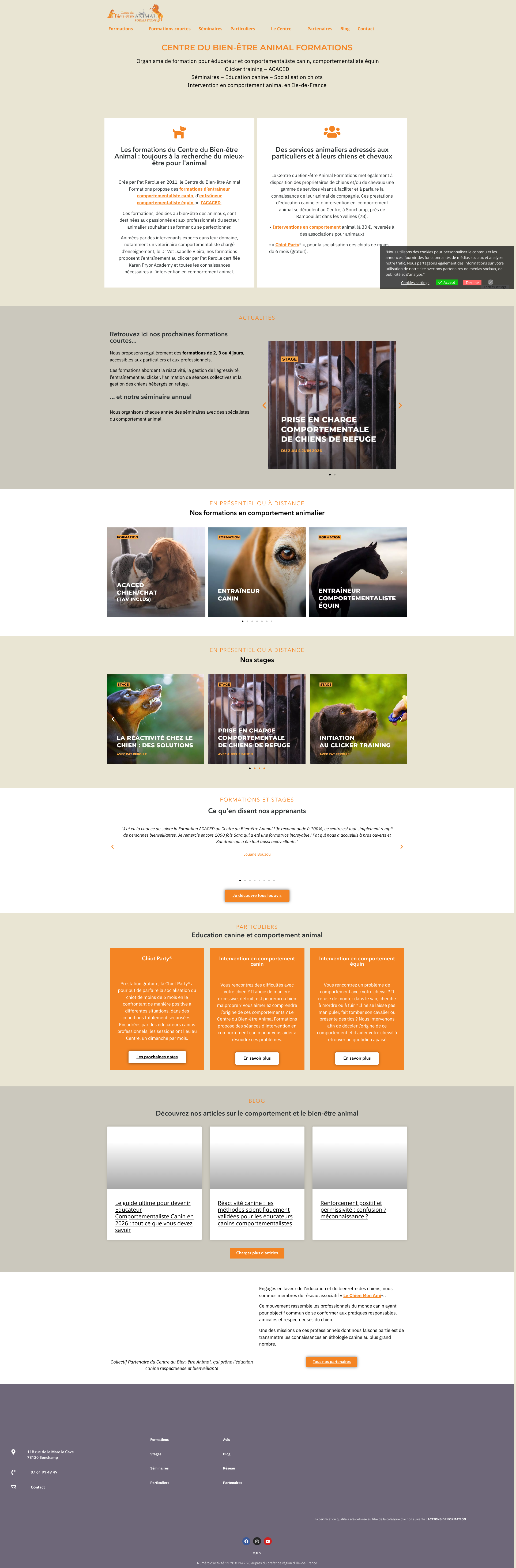 Aperçu du site