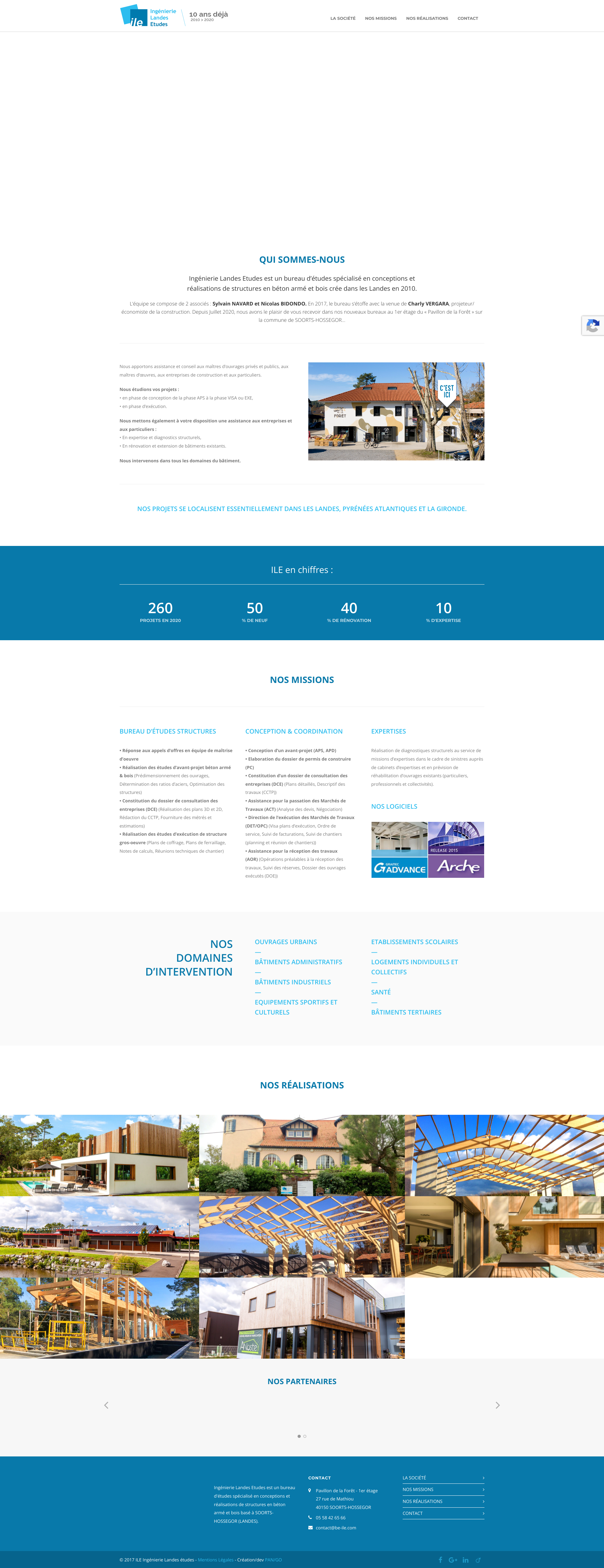 Aperçu du site