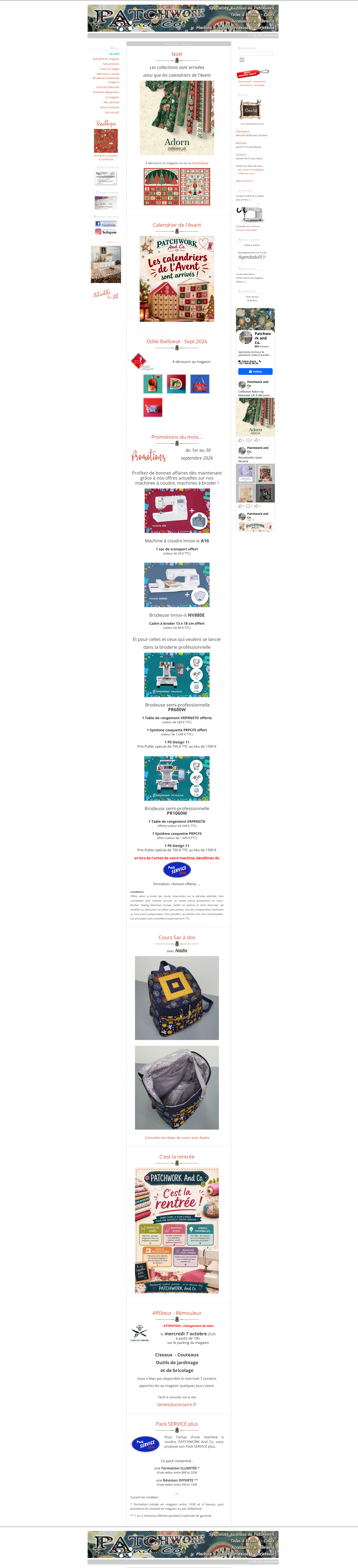 Aperçu du site