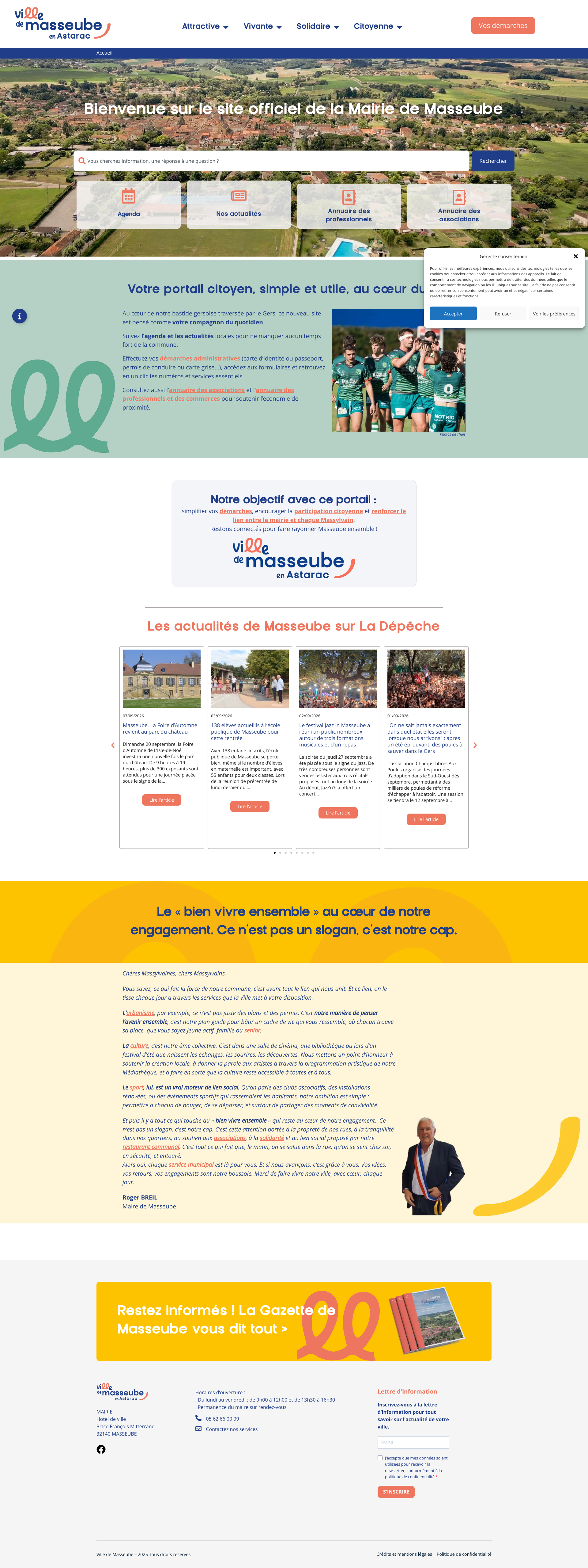 Aperçu du site